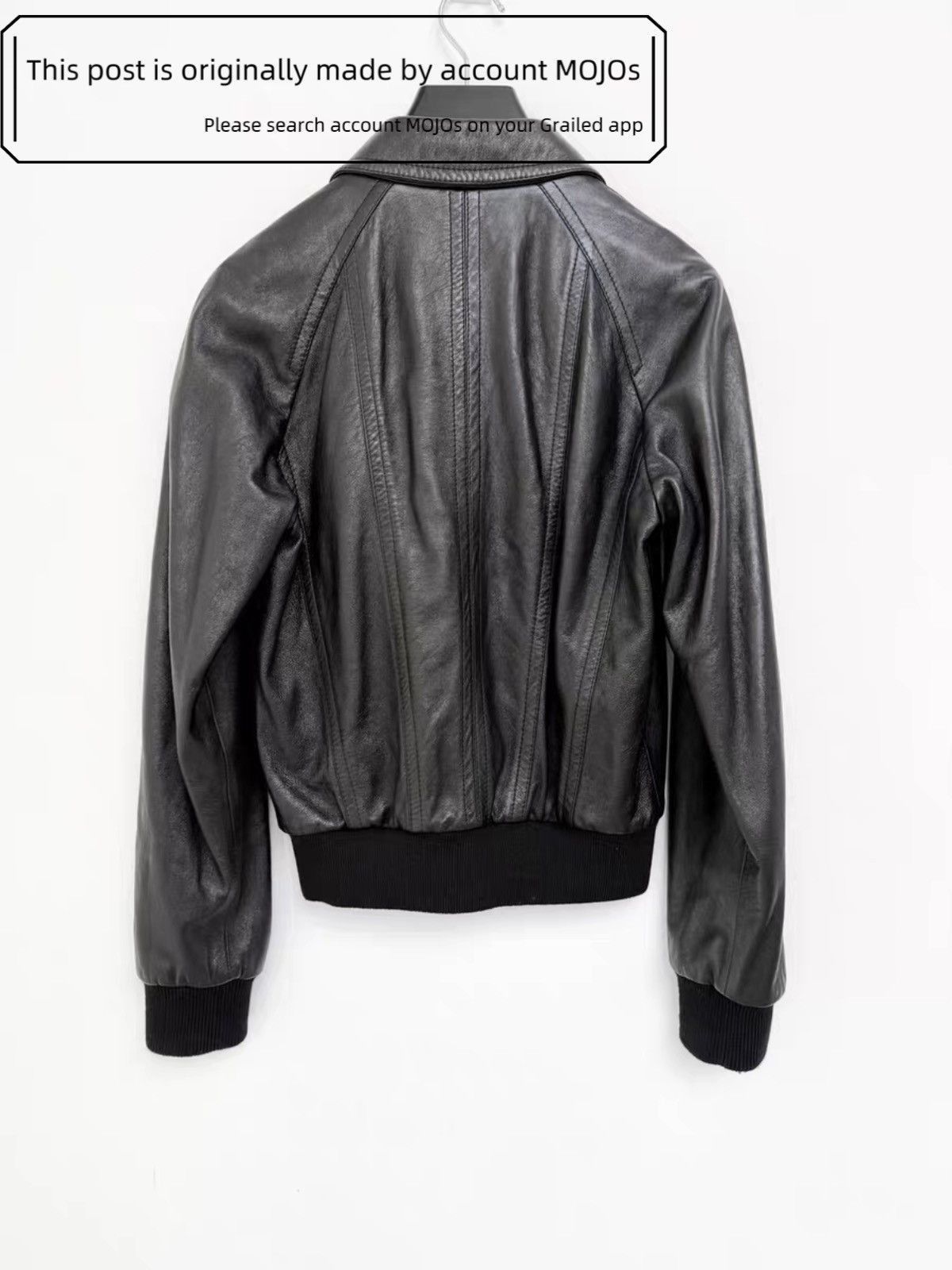 Celine Sz 46 Celine 23SS Joint Zip Up Leather Jacket mojos1358 Size US S / EU 44-46 / 1 - 3 Thumbnail