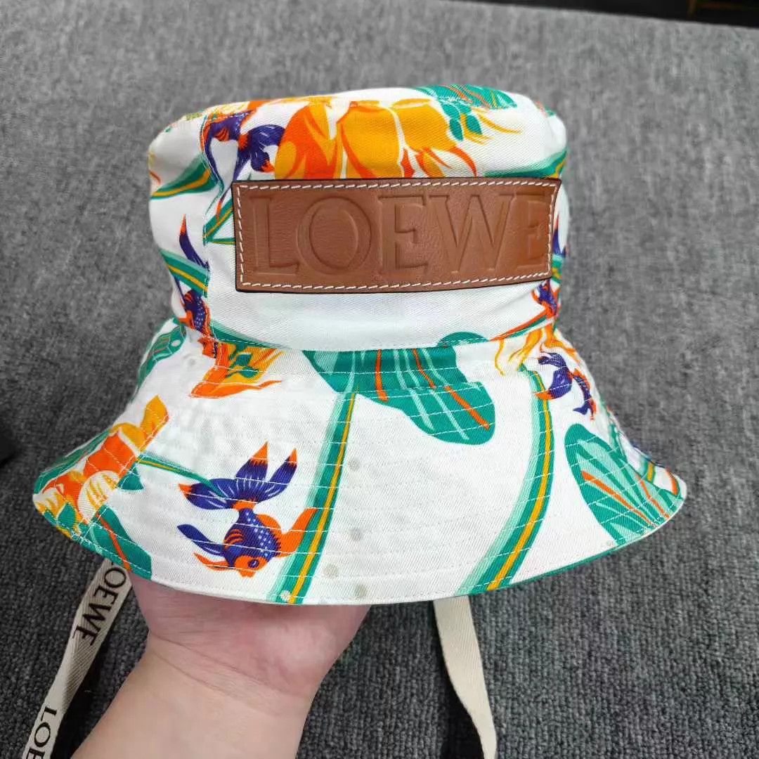 Loewe Loewe Leather Patch Logo Bucket Hat 57 (New) Size ONE SIZE - 1 Thumbnail