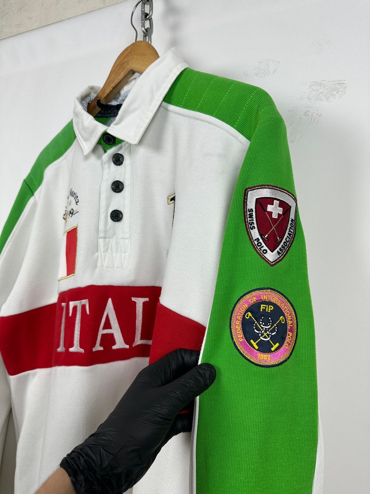 Vintage 2011 Vintage Polo St.Moritz Italy Team Long Sleeve T-Shirt Size US XL / EU 56 / 4 - 8 Thumbnail