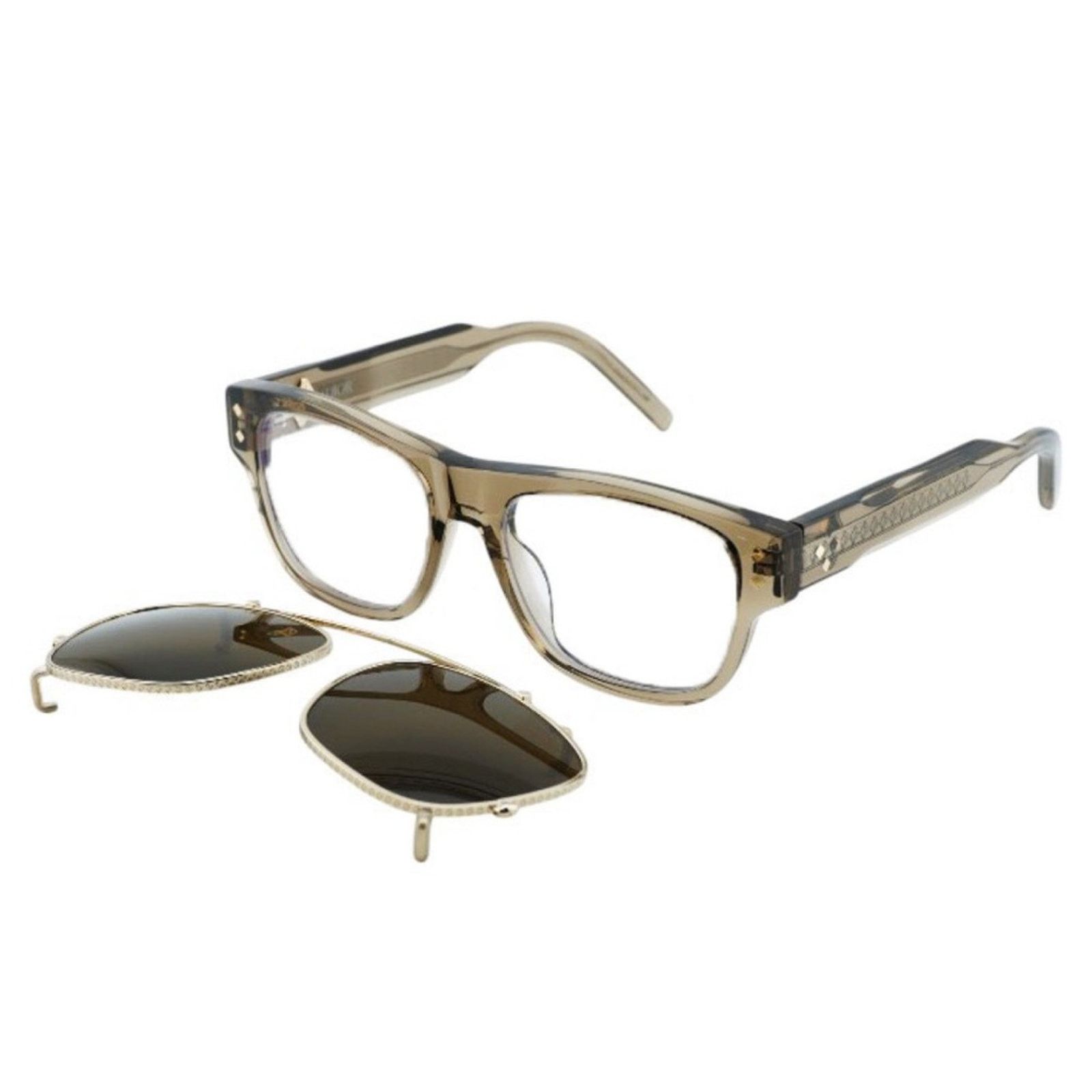 Dior New! Dior CD DIAMONDO S10I 64BB Crystal Brown Clip On Men Size ONE SIZE - 1 Thumbnail