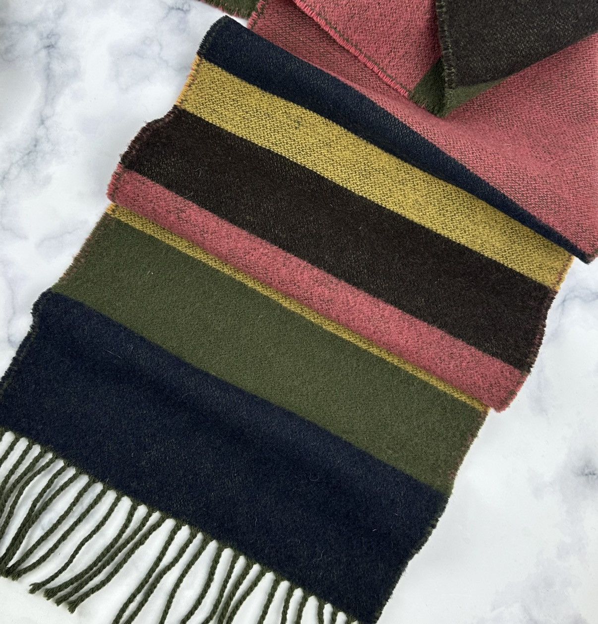 Barbour Barbour 100% Lambswool Scarf Multicolour Made in Scotland Size ONE SIZE - 4 Thumbnail