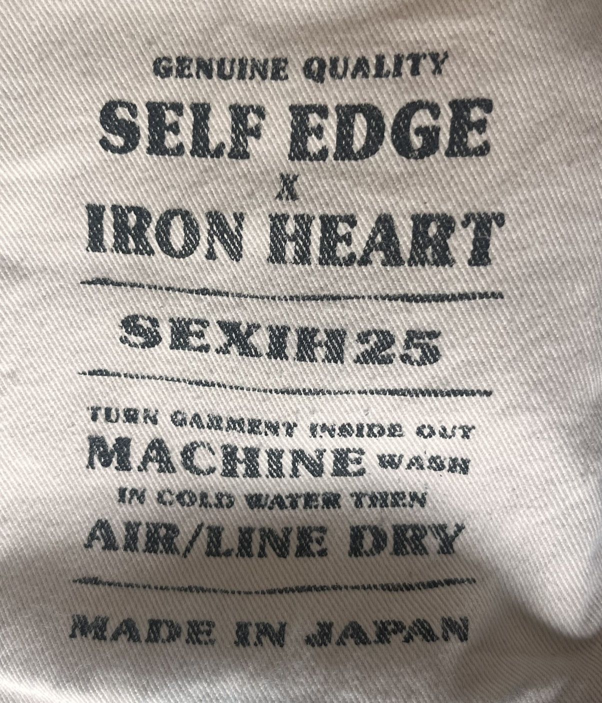 Iron Heart × Self Edge Self Edge x Iron Heart SEXIH25-633 Size US 38 / EU 54 - 4 Thumbnail