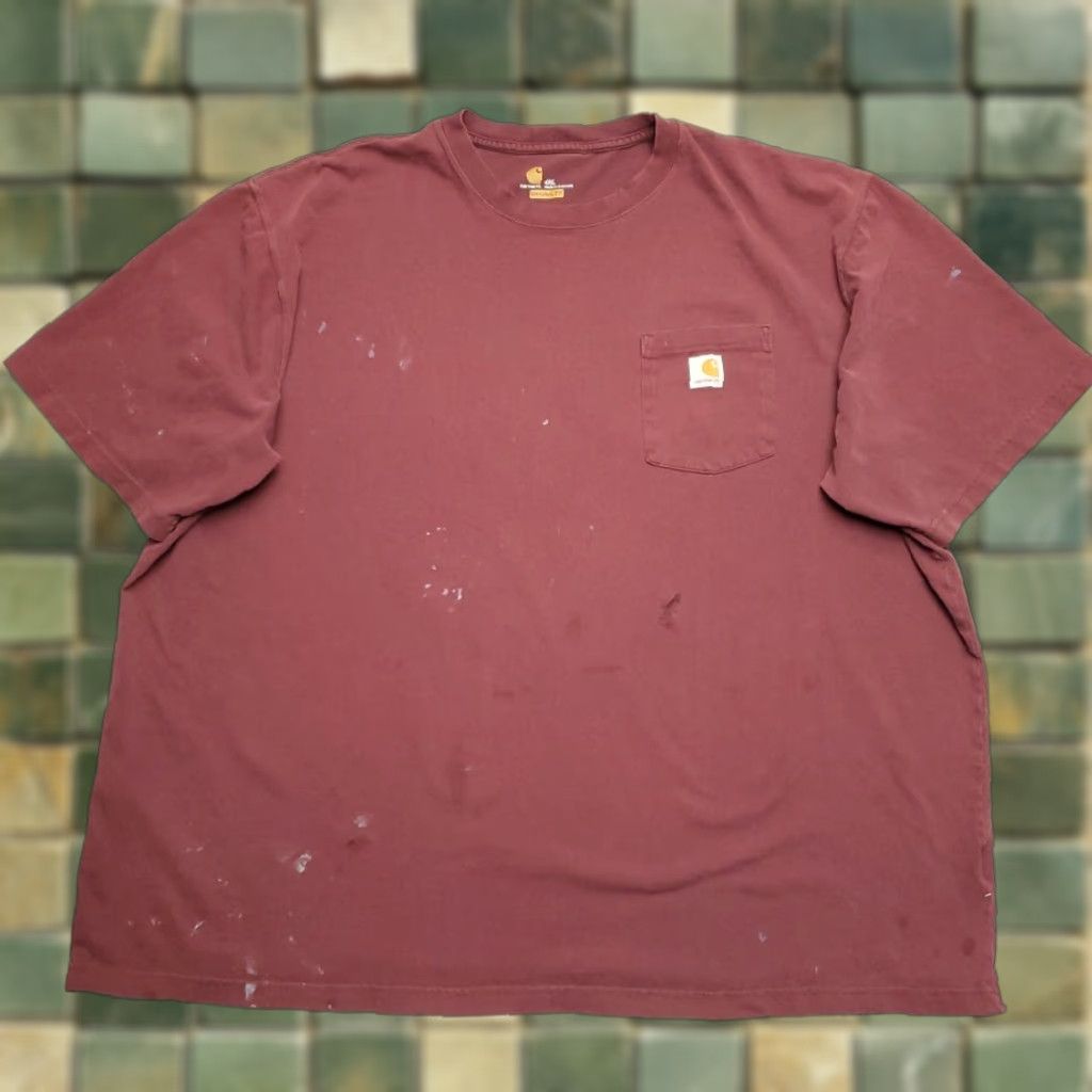Carhartt Carhartt Shirt Mens 4XL Red Original Fit Crewneck Short Sleeve Pocket Tee Size US XXL / EU 58 / 5 - 1 Thumbnail