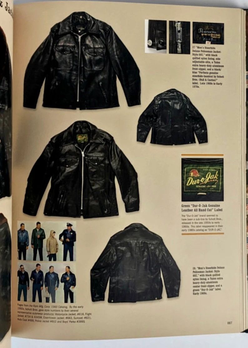 Schott Vintage Schott Nyc Dur O Jack Police Leather Jacket Size US XL / EU 56 / 4 - 11 Thumbnail