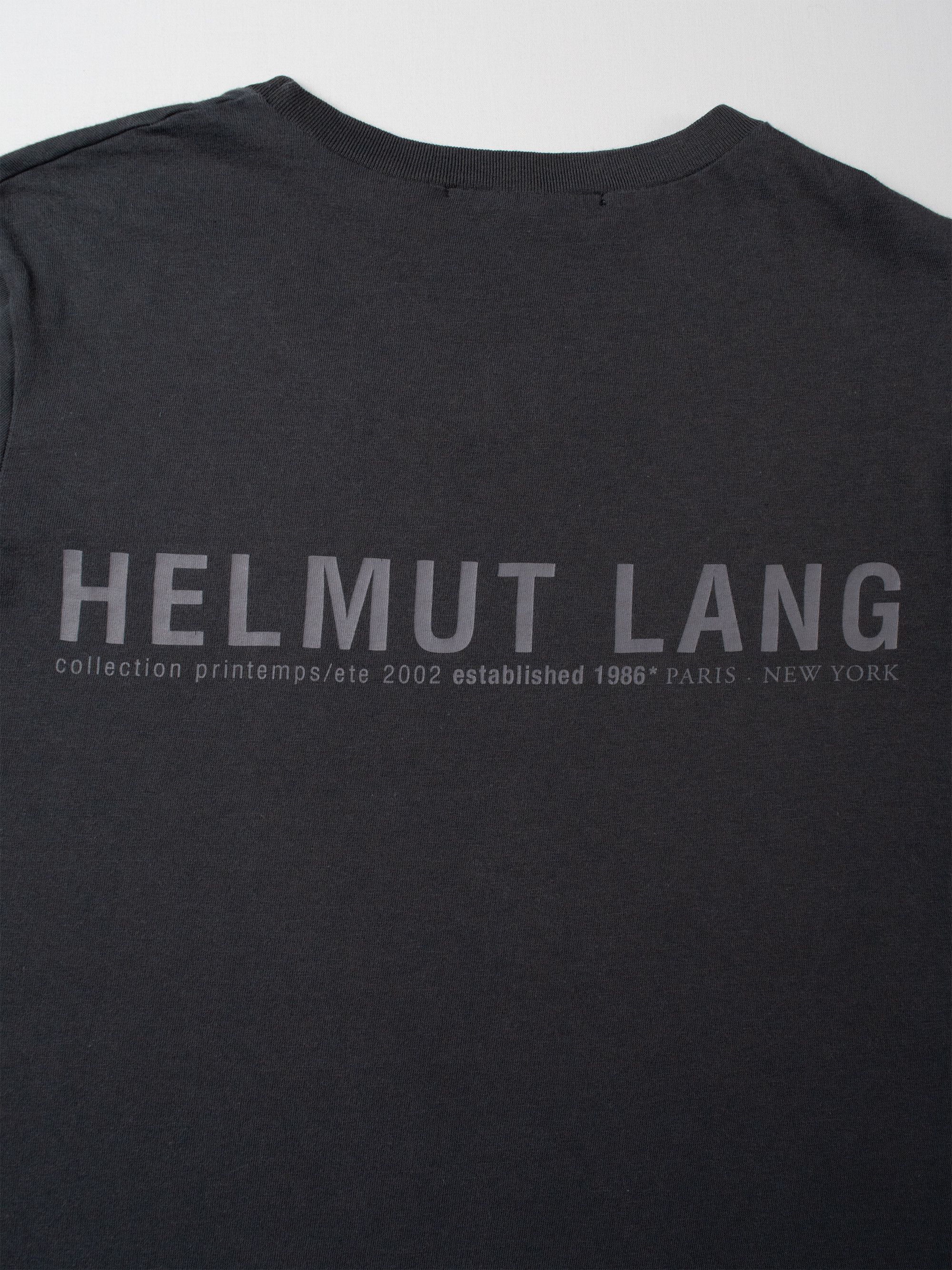 Helmut Lang Helmut Lang - S/S 2002 - backstage t-shirt (dark grey) Size M / US 6-8 / IT 42-44 - 3 Thumbnail