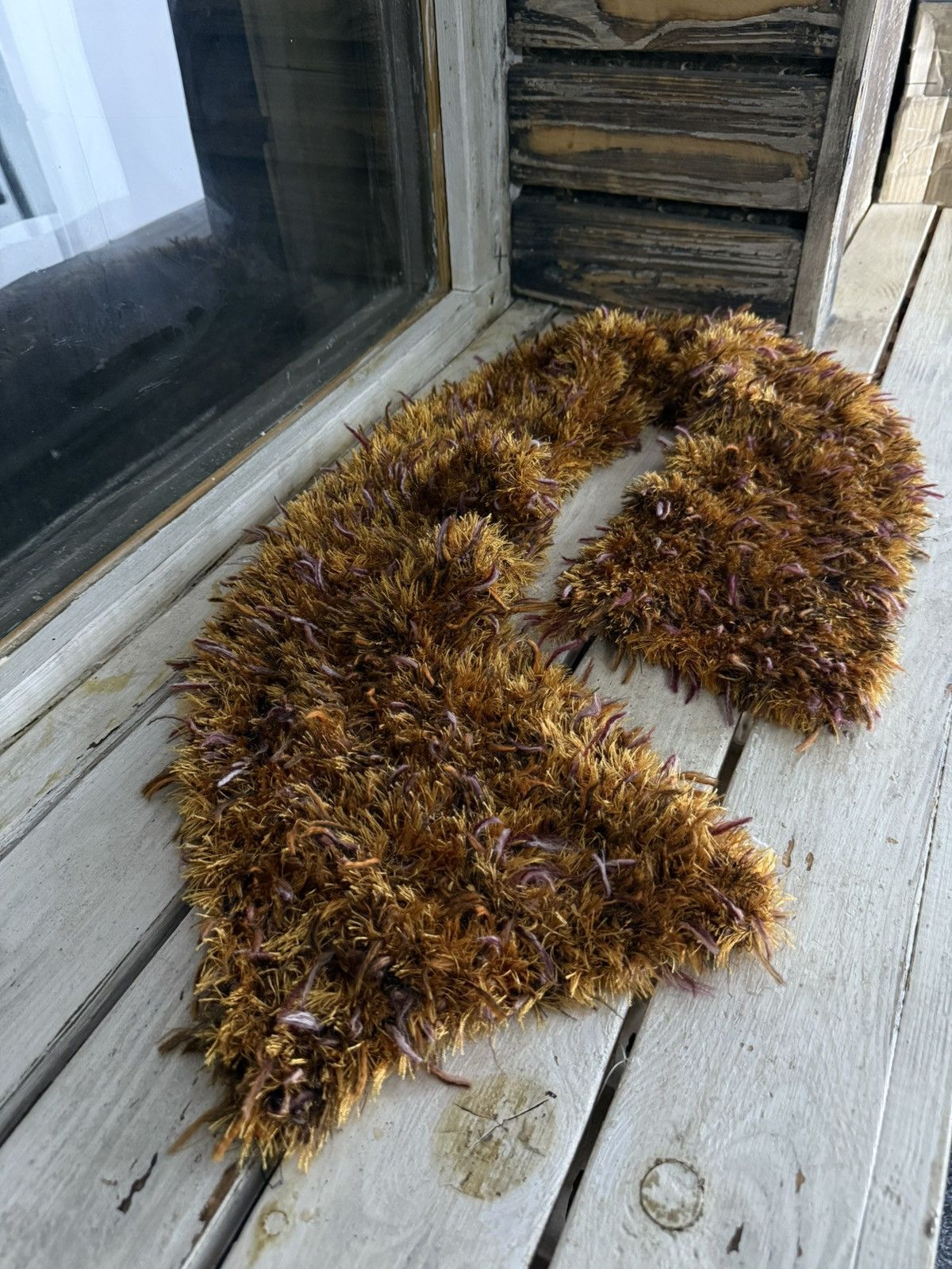 Japanese Brand × Vintage Avant Garde japanese fuzzy mohair Opium scarf vintage y2k Size ONE SIZE - 1 Thumbnail