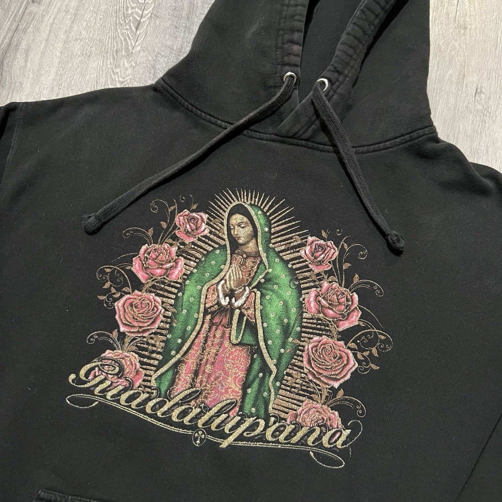 Other Guadalupana Hoodie Virgin Mary Roses Religious Drawstring L Size US L / EU 52-54 / 3 - 3 Thumbnail