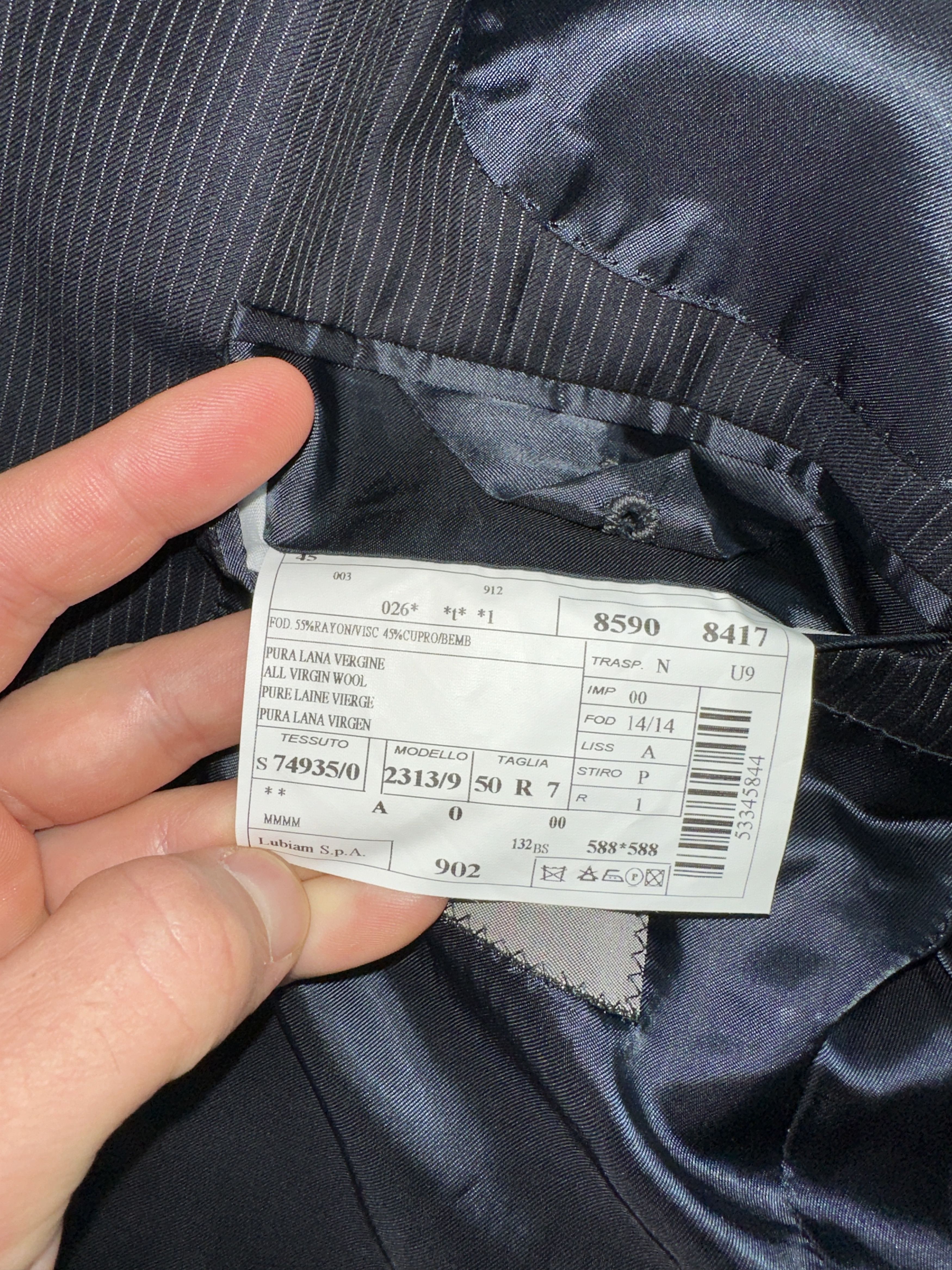 Loro Piana Virgilius Classic Loro Piana Super 130S Blazer 50 7R Size 50R - 7 Thumbnail