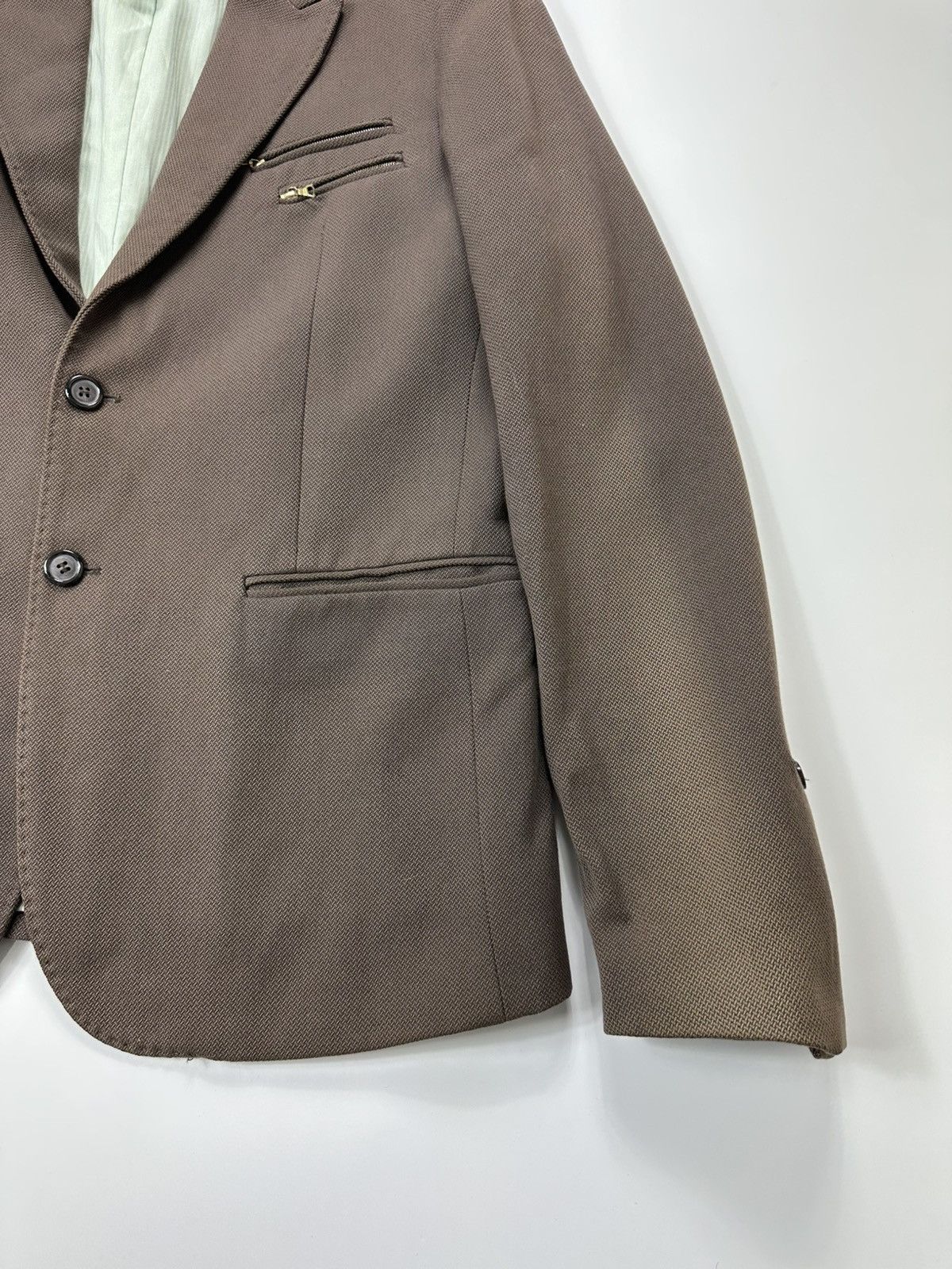 Diesel Diesel Virgin Wool Blazer Made In Italy Brown Size US L / EU 52-54 / 3 - 6 Thumbnail