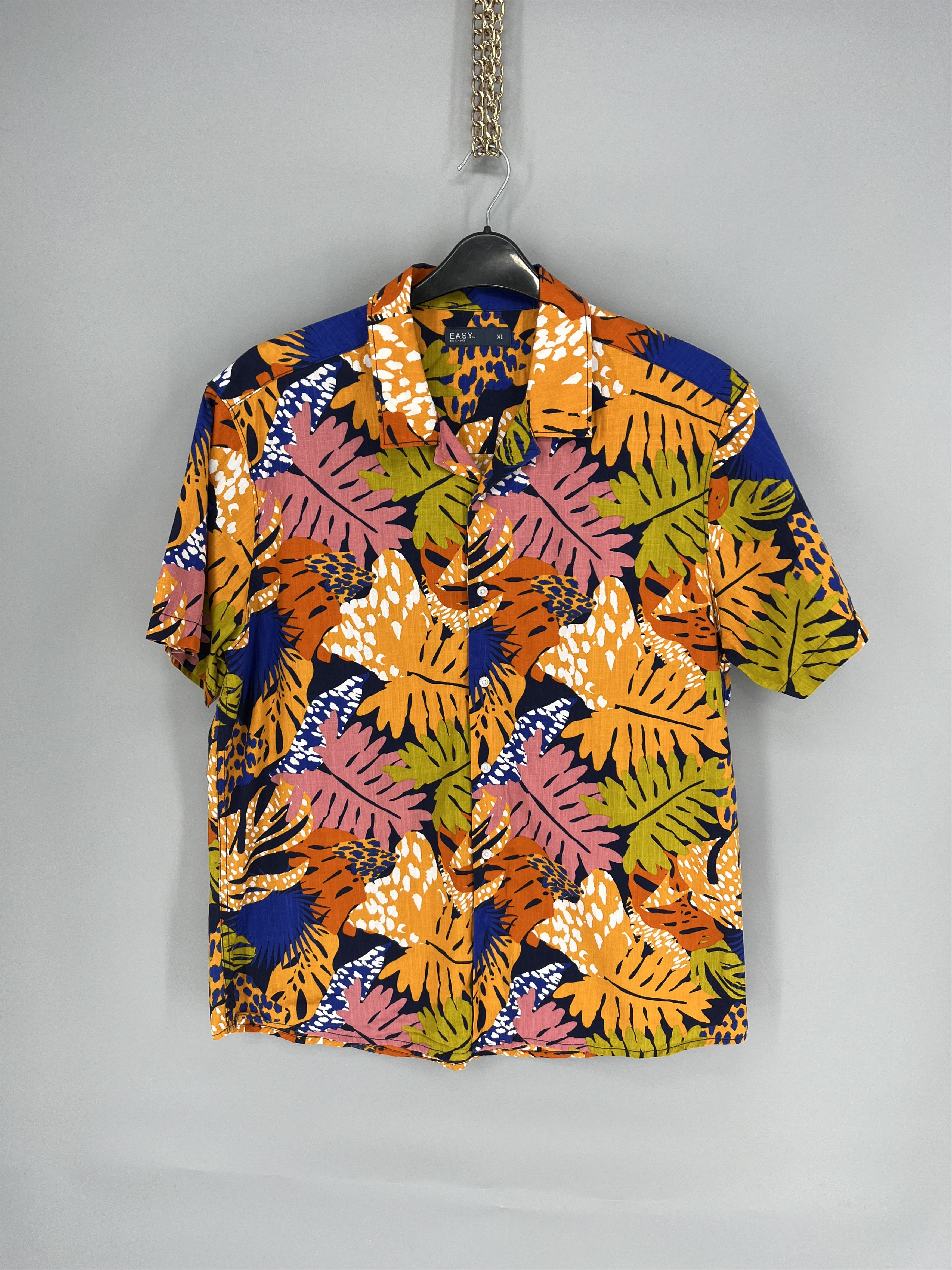 Vintage Vintage Hawaiian Company Flower Silk Shirt Size US XL / EU 56 / 4 - 6 Thumbnail