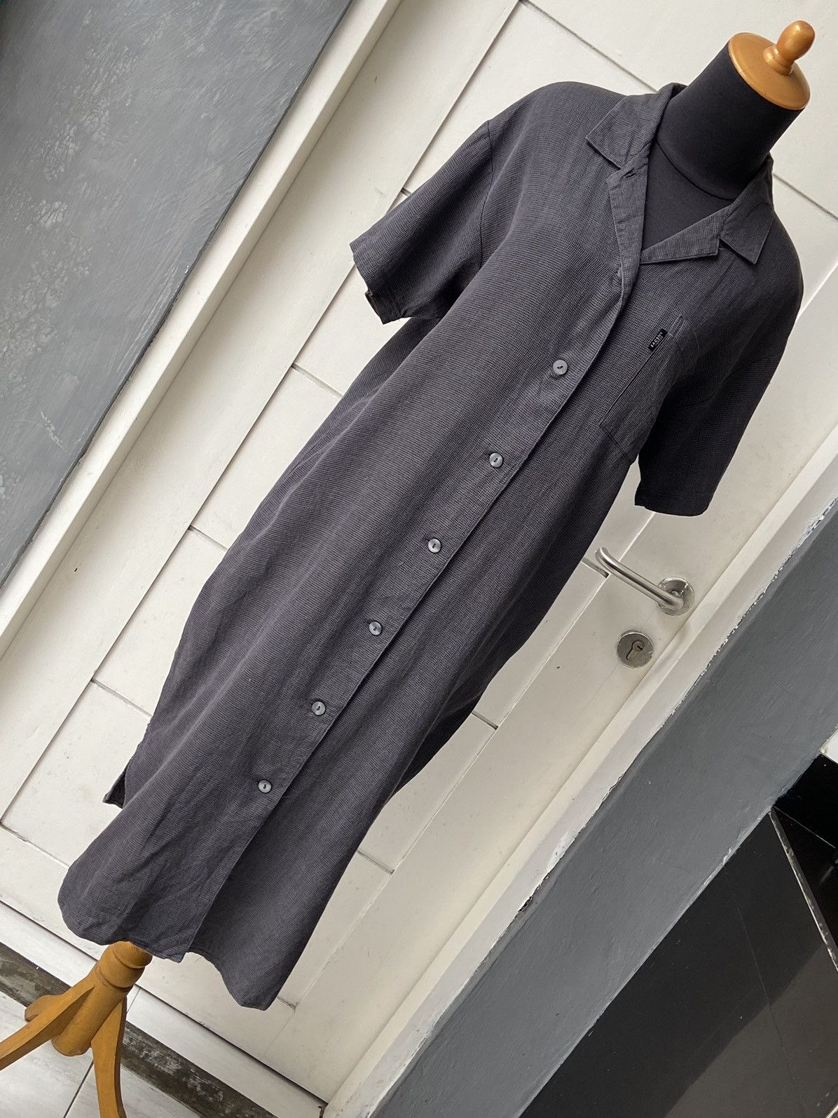 Designer × Japanese Brand × Yohji Yamamoto SACSNY Y’SACCS Grey Long Shirt Size US M / EU 48-50 / 2 - 8 Thumbnail