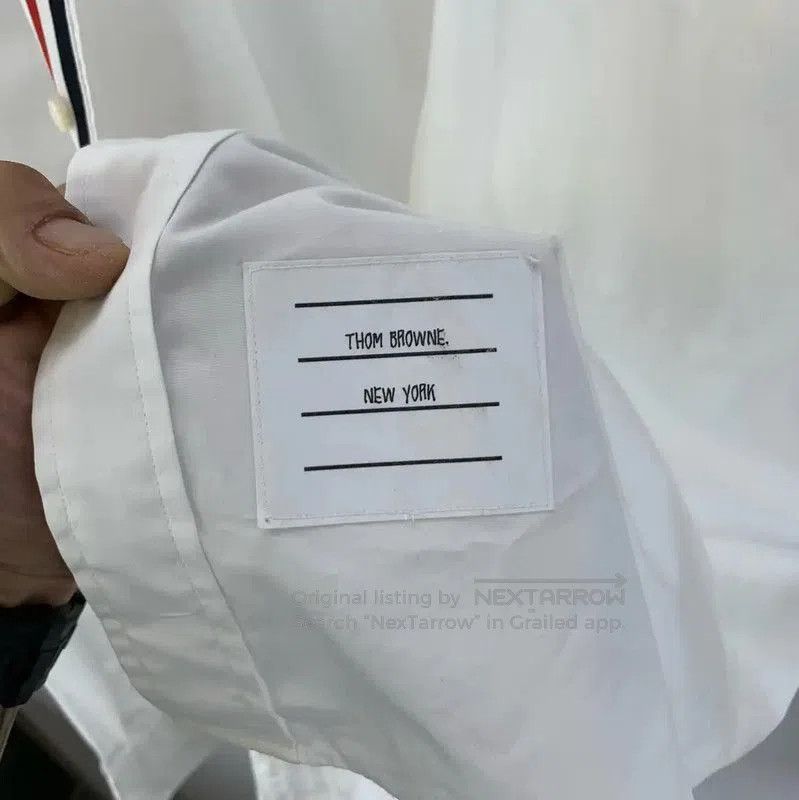 Thom Browne Thom Browne White Cotton Long Sleeve Shirt . Size US M / EU 48-50 / 2 - 5 Thumbnail