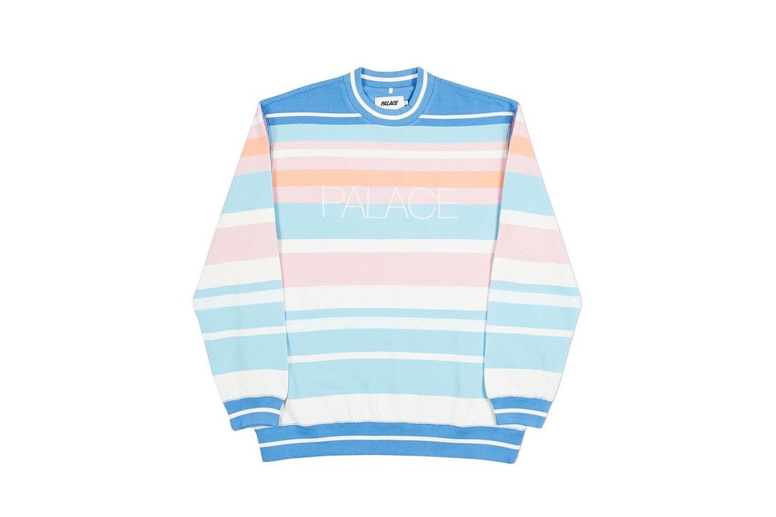 ウェア palace flag stripe crew a_c1480c9165944a708d9f2247df1d