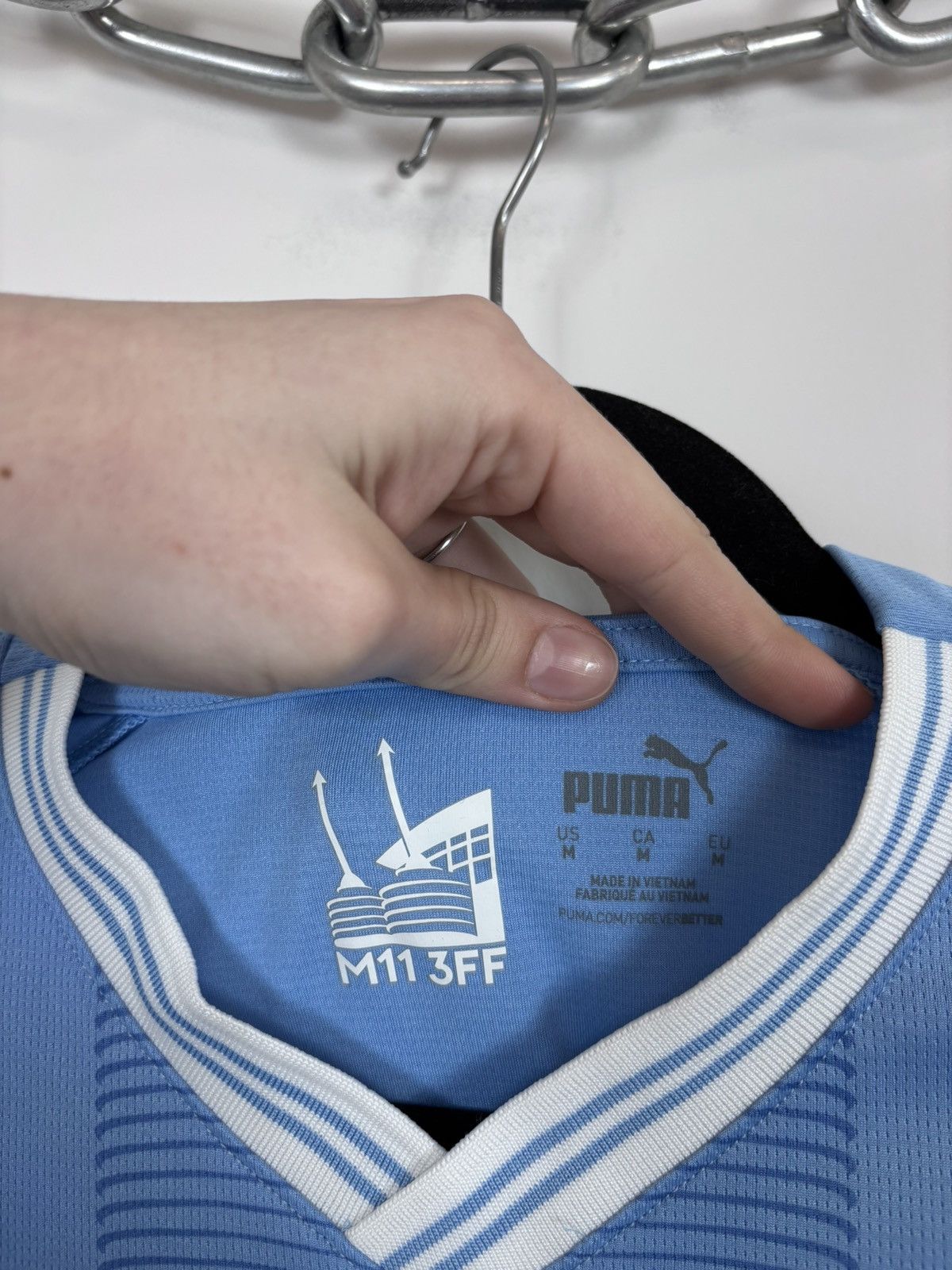 Puma Puma Manchester City 2023/24 Home Kit Football Soccer Jersey Size US M / EU 48-50 / 2 - 11 Thumbnail