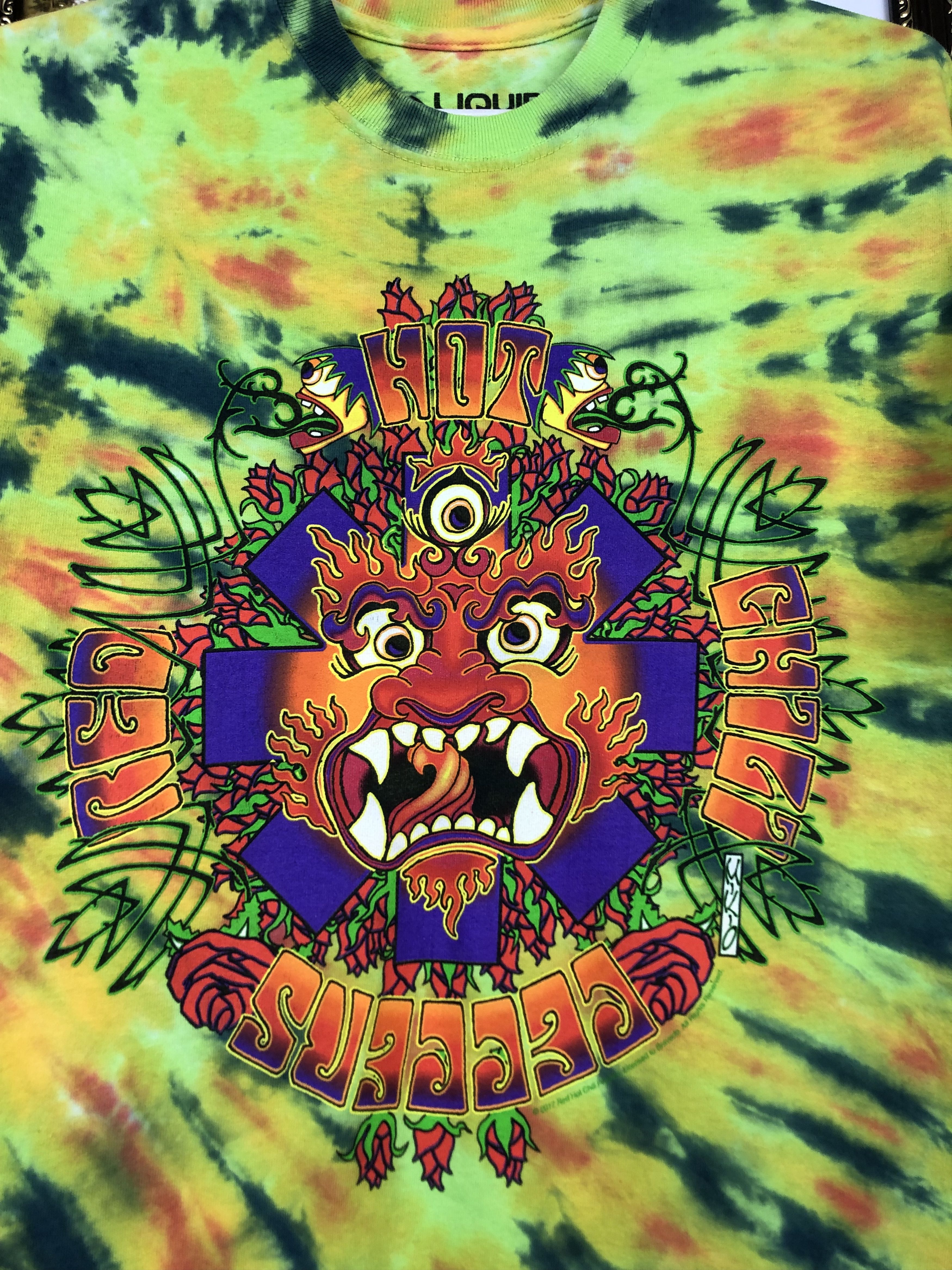 Band Tees RHCP Red Hot Chili Peppers Tie Dye Shirt Liquid Blue Tee Size US M / EU 48-50 / 2 - 3 Thumbnail