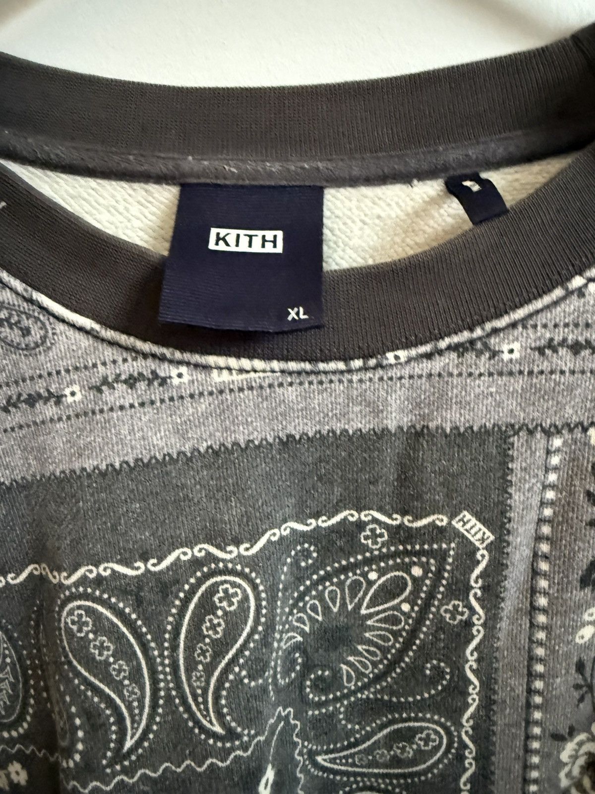 Kith Kith Deconstructed Bandana Crewneck - XL Size US XL / EU 56 / 4 - 4 Thumbnail