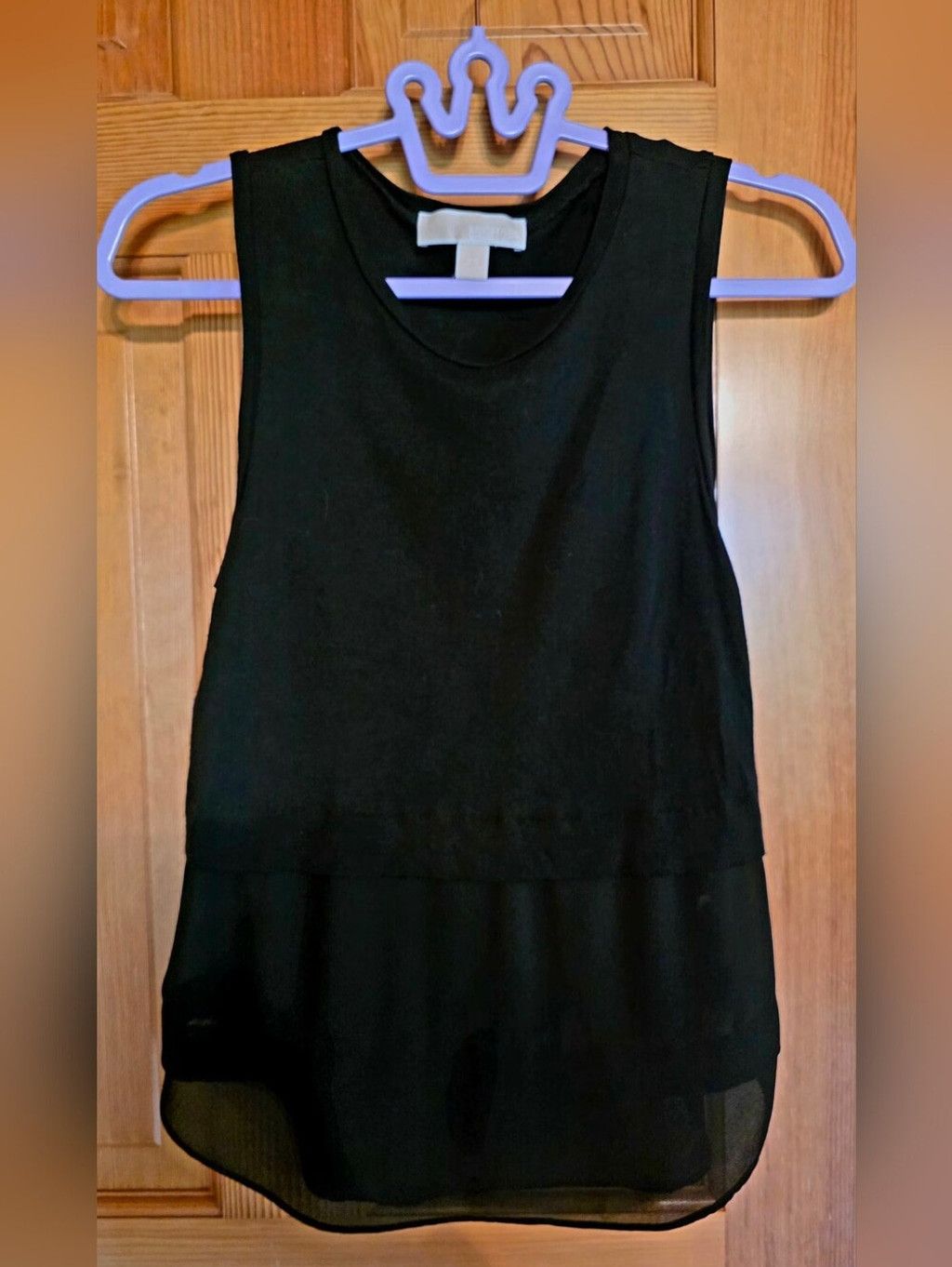 Michael Kors Michael Kors Black Sleeveless Layered Hem Tank Size XS / US 0-2 / IT 36-38 - 1 Thumbnail