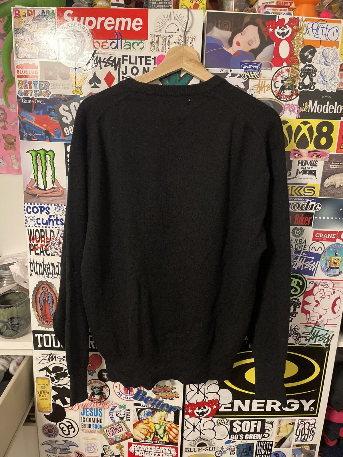 Comme des Garcons Homme AD1993 Black Knit Sweater Size US L / EU 52-54 / 3 - 4 Thumbnail