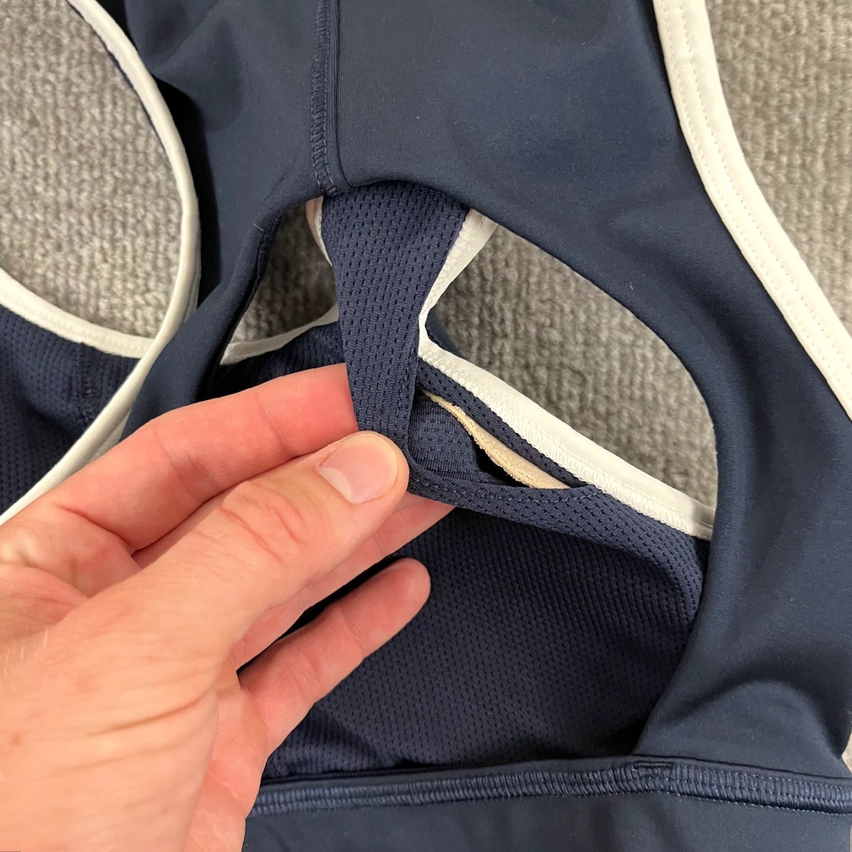 Athleta ATHLETA Sports Bra Bralette XS Movement Compression Navy Blue Womens XS Chest Bralette Size ONE SIZE - 7 Thumbnail