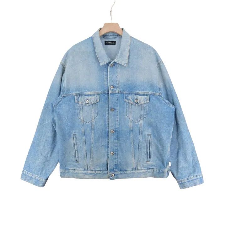 Balenciaga Vintage Embroidered Denim Jacket 0079