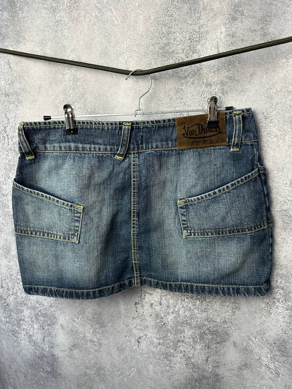 Vintage × Von Dutch Von Dutch Denim Mini Skirt Vintage Made in USA Size 32" / US 10 / IT 46 - 4 Thumbnail