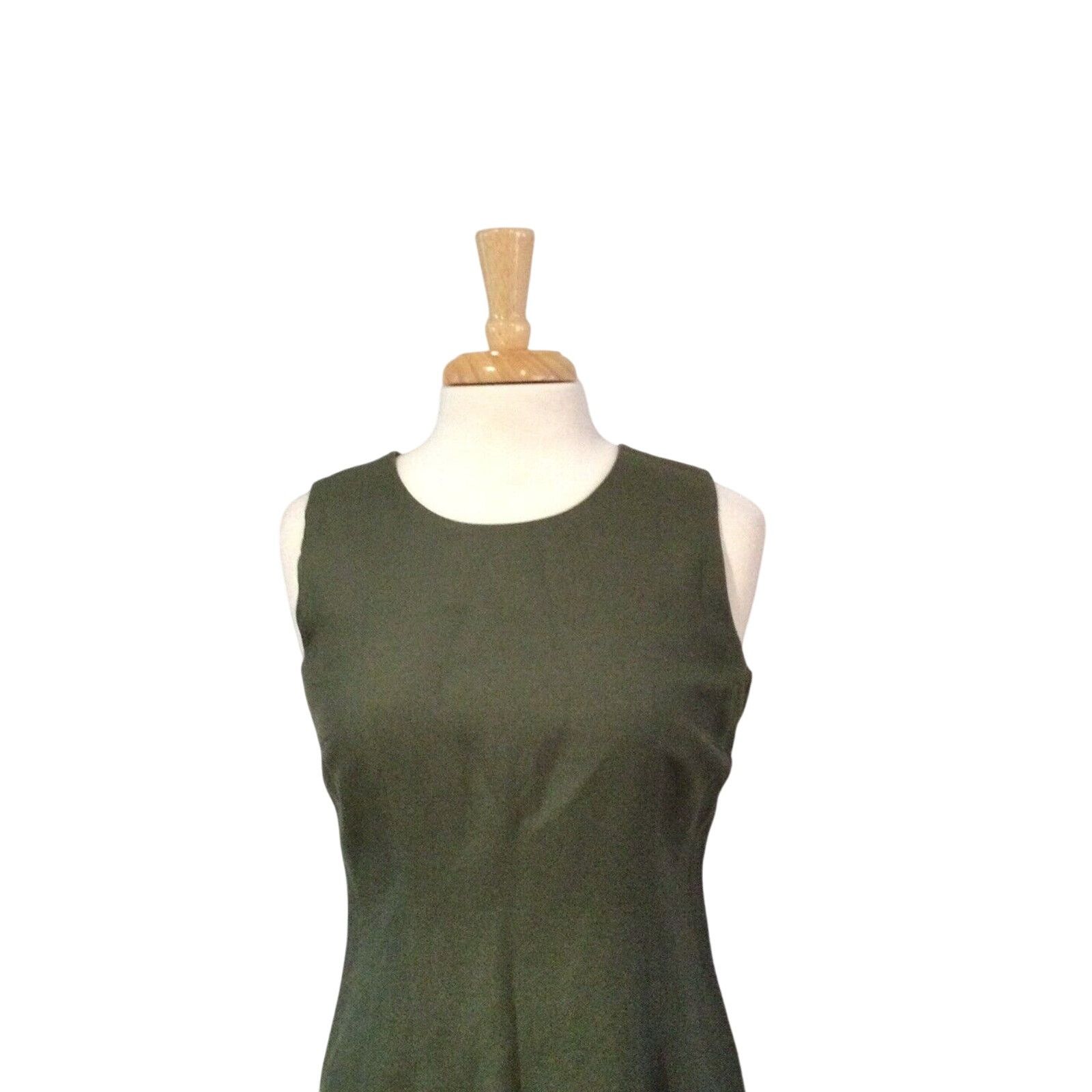 Other Jennifer Eden Sheath Dress Sleeveless Olive Green Size 8 Size M / US 6-8 / IT 42-44 - 4 Thumbnail