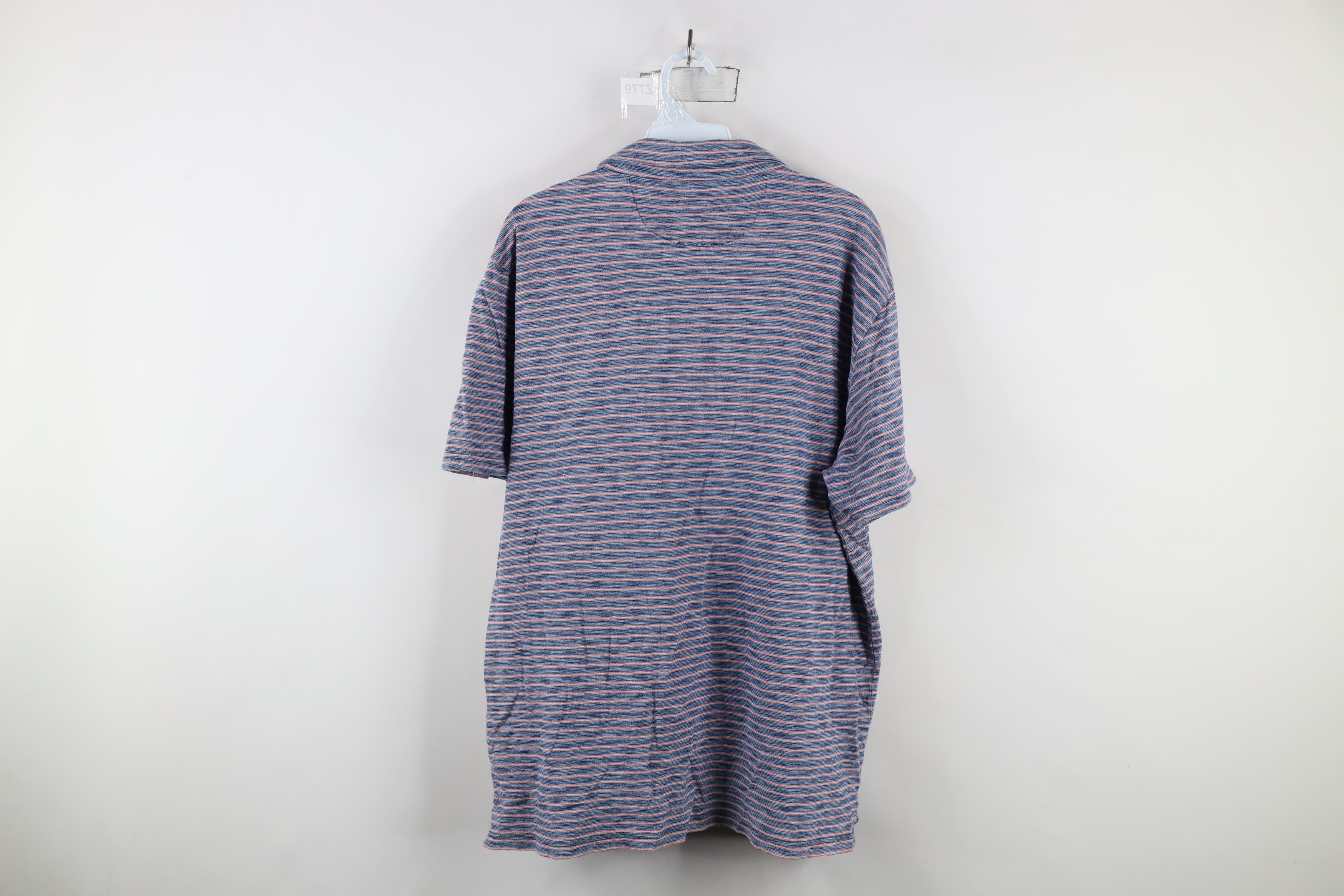 Vintage Faherty Brand Striped Jersey Knit Collared Golf Polo Shirt Size US XL / EU 56 / 4 - 9 Thumbnail