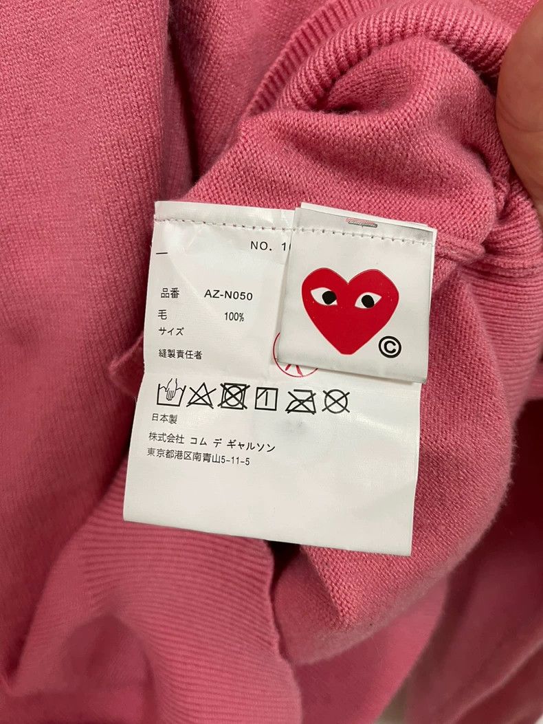 Comme des Garcons Comme Des Garcons Pink wool cardigan Size L / US 10 / IT 46 - 4 Thumbnail