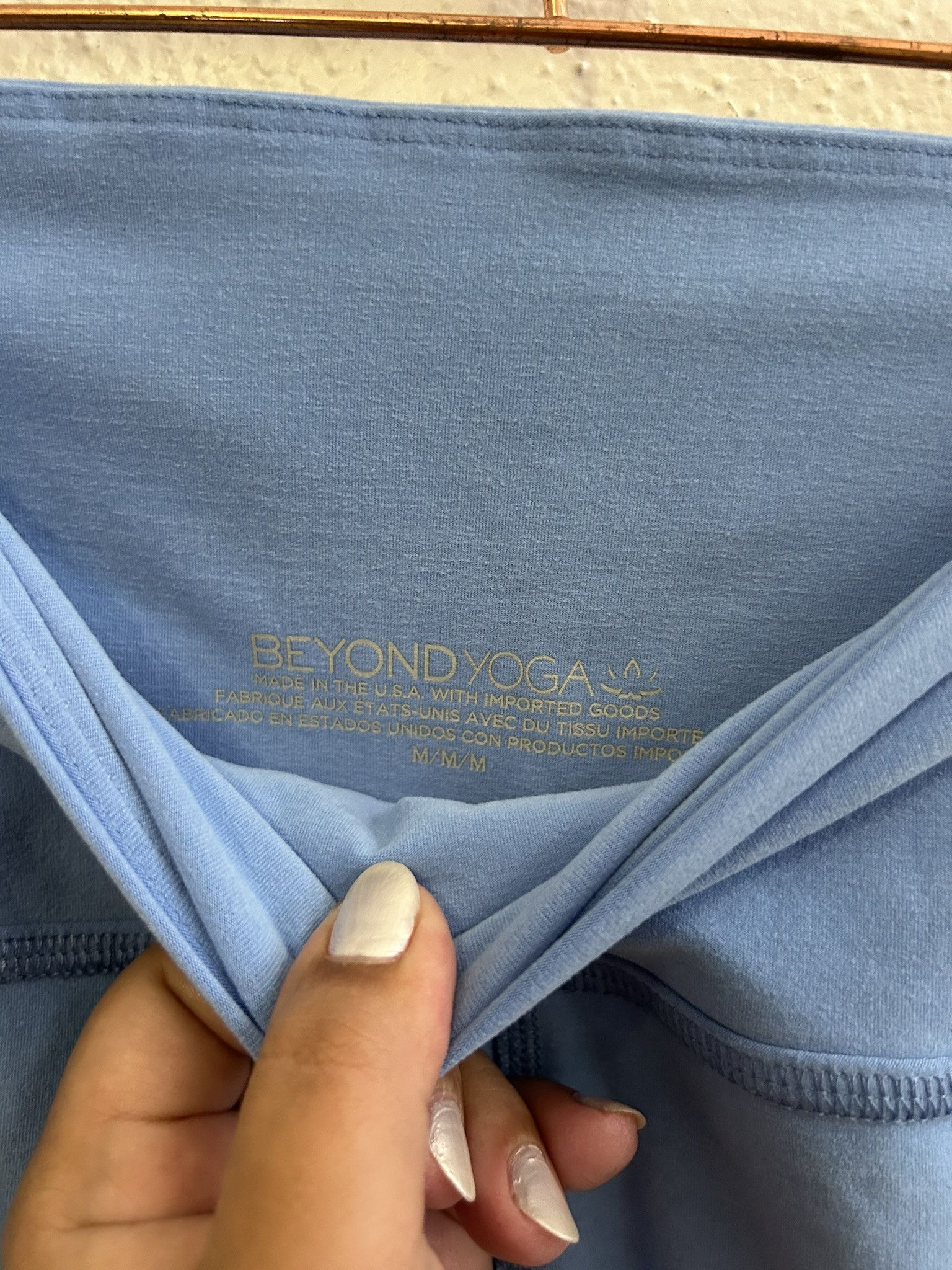 Beyond Yoga BEYOND YOGA LIGHT BLUE SOFT ATHLESURE LEGGINGS SIZE M Size 30" / US 8 / IT 44 - 3 Thumbnail