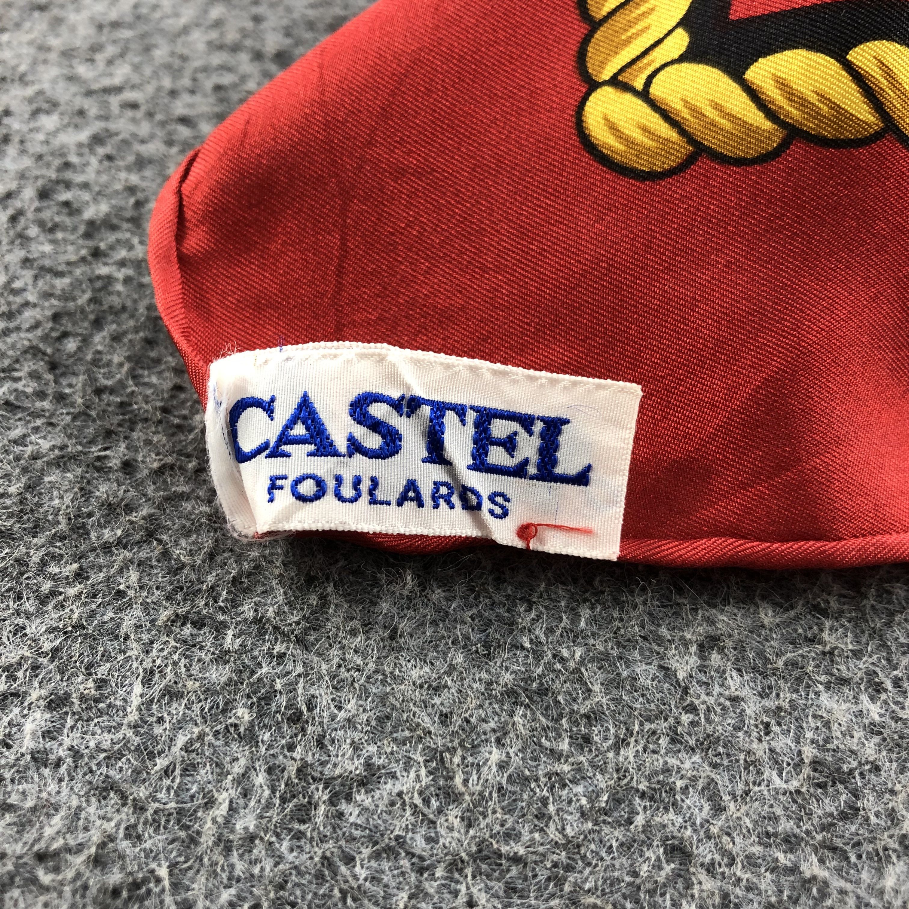 Vintage Castel Luxury Carriage Silk Scarf Foulards M262 Size ONE SIZE - 10 Thumbnail