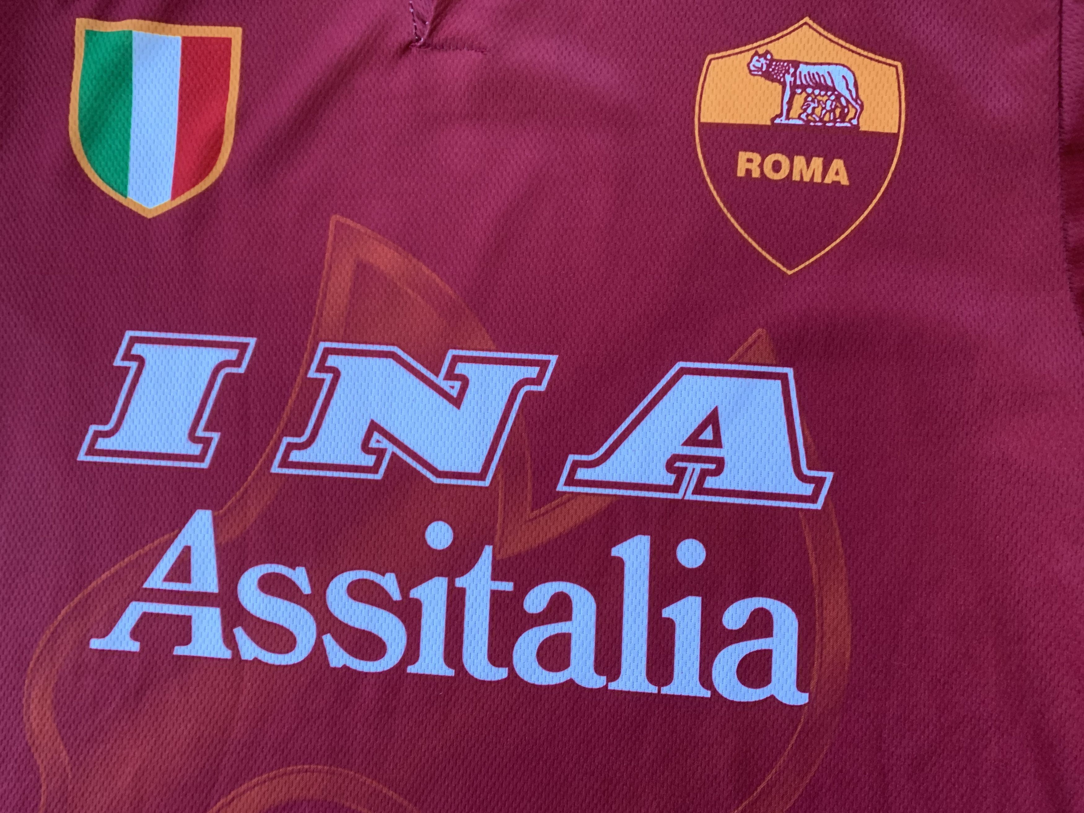 Other Mens Vintage AS Roma Totti Soccer Jersey Home Italy Size US M / EU 48-50 / 2 - 5 Thumbnail