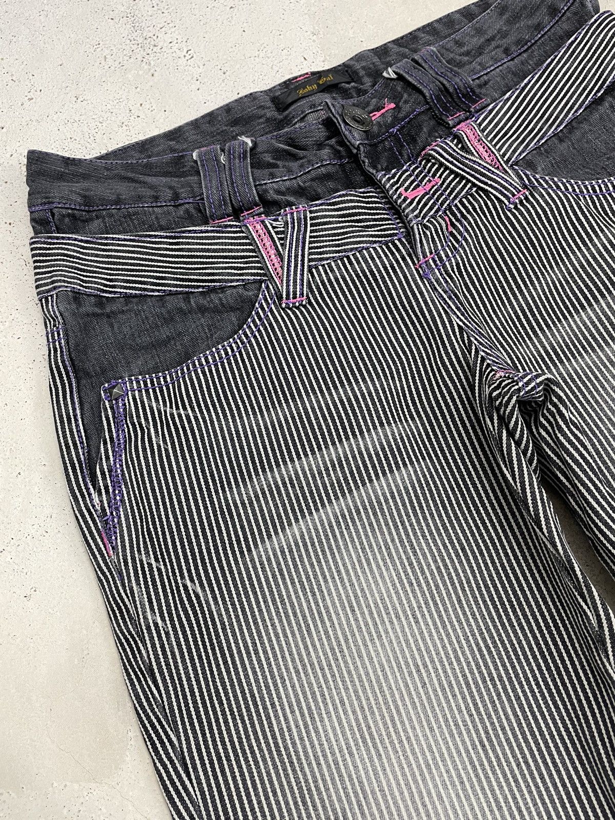 Hysteric Glamour × Japanese Brand Baby Gal Hickory Clone Devgru Y2K Surf Denim Size US 29 - 4 Thumbnail