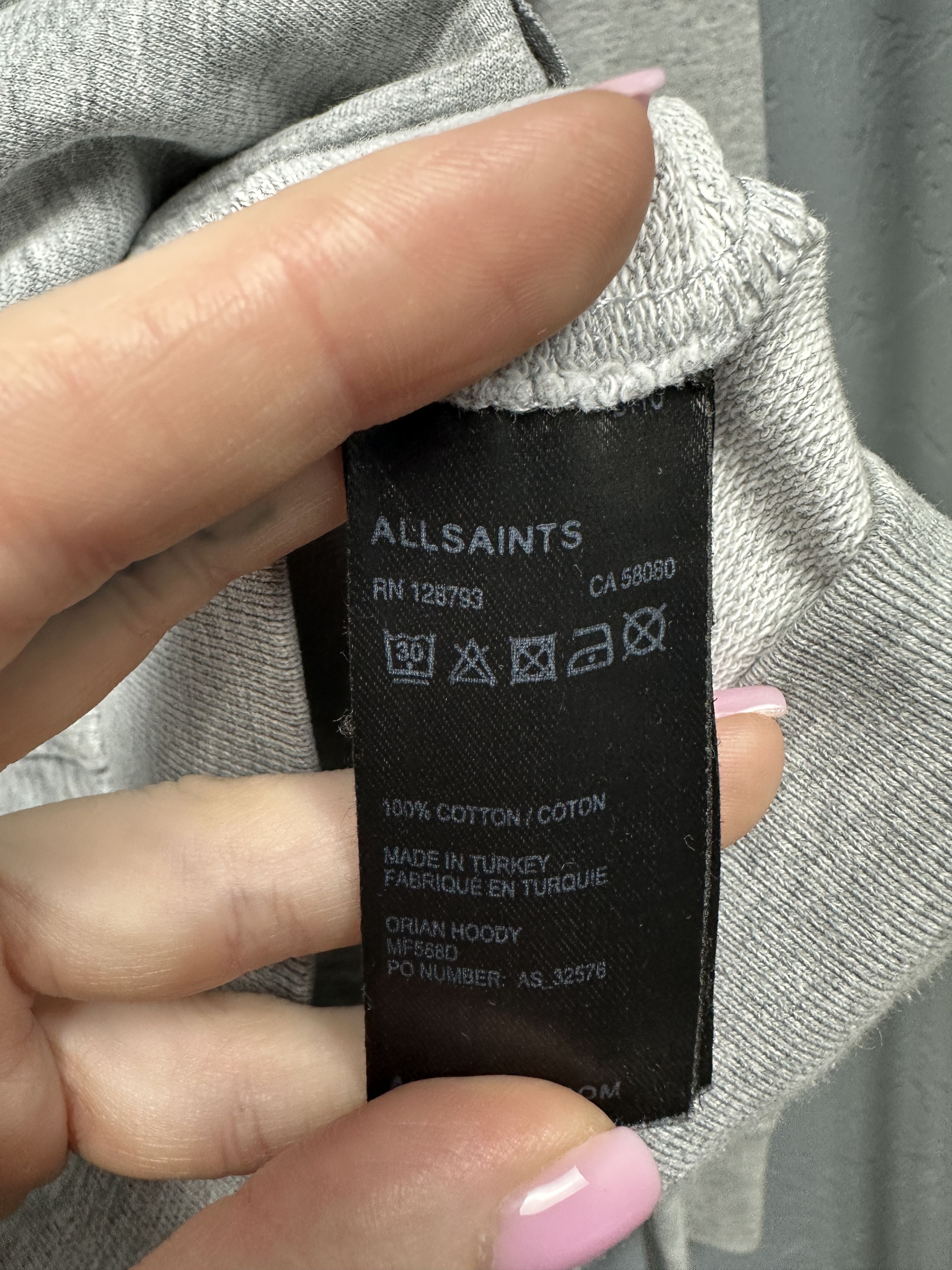 Allsaints × Vintage Allsaints Vintage Mens Orian Zip Hoodie Size US XL / EU 56 / 4 - 5 Thumbnail