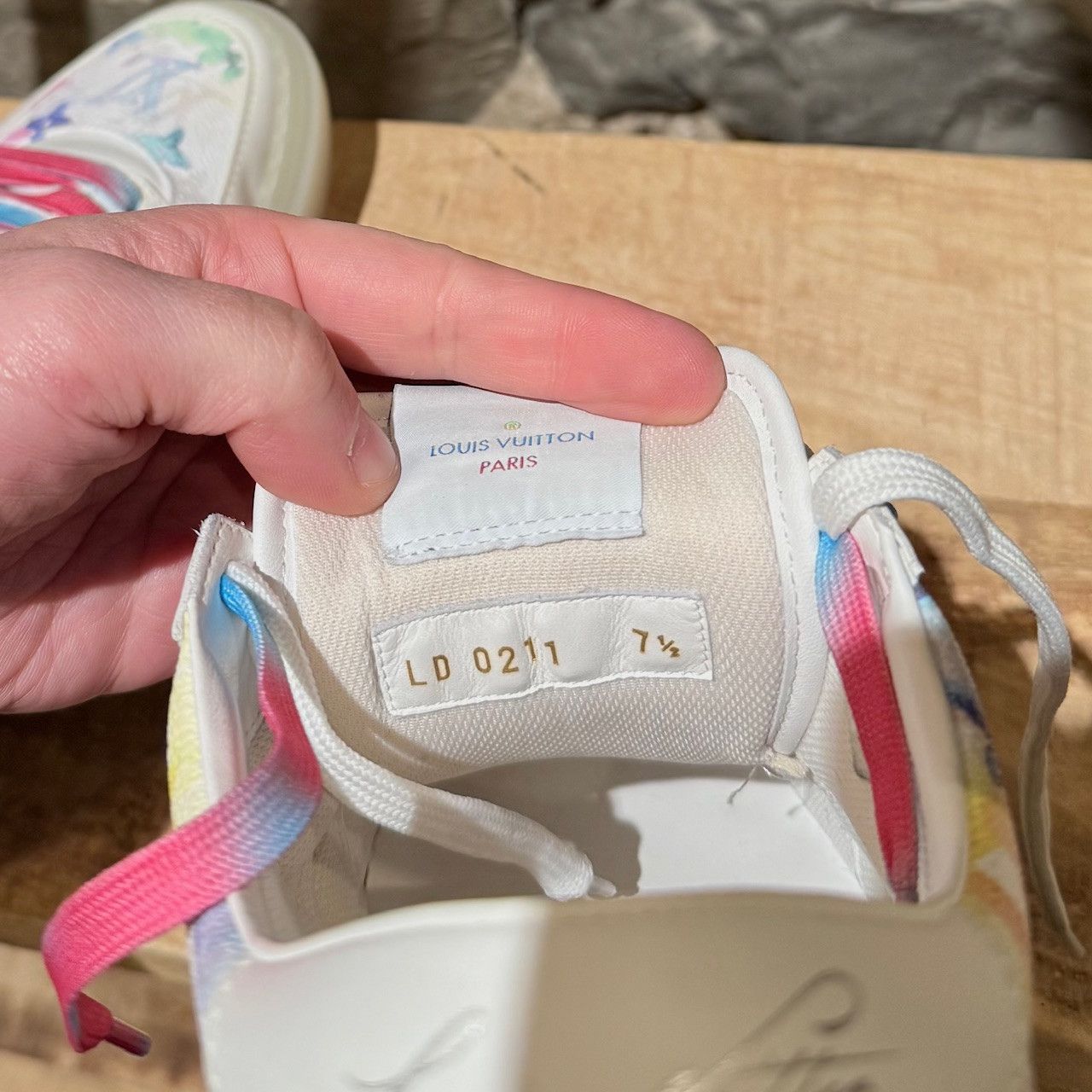 Louis Vuitton Louis Vuitton 2021 Ollie Watercolor Monogram Sneakers Size US 8.5 / EU 41-42 - 12 Thumbnail