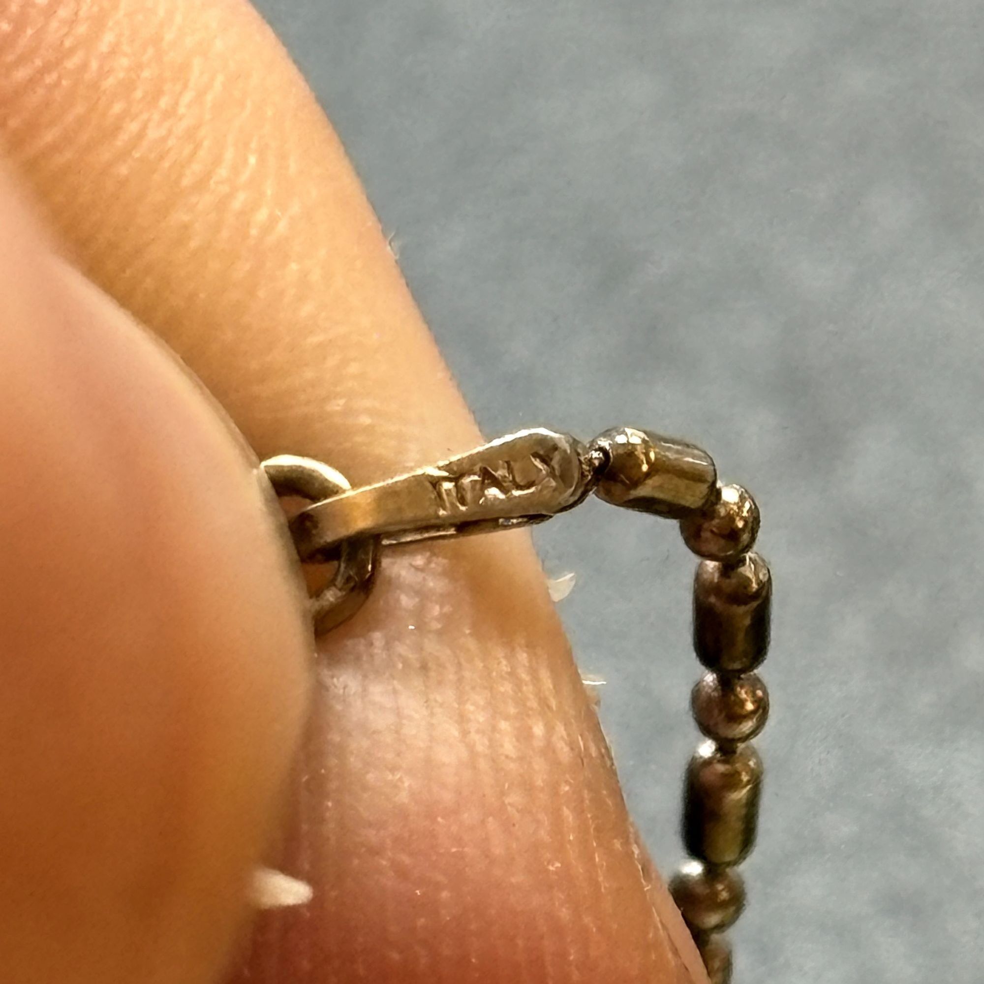 Other Sterling Silver 925 Silver Ball & Pin Anklet Spring Ring Cla Size ONE SIZE - 5 Thumbnail