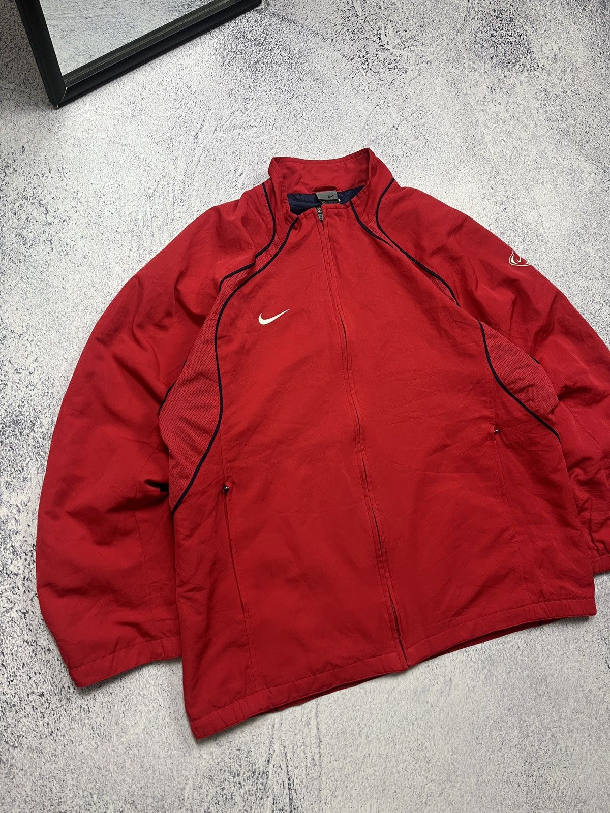 Nike Vintage 90s Nike KNVB Netherlands Football Track Jacket Rare Size US L / EU 52-54 / 3 - 5 Thumbnail