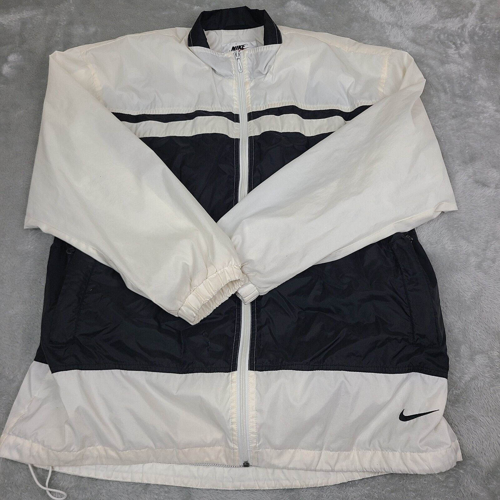 Nike Vtg 90's Nike Nylon Jacket Jogger Windbreaker Mens Large Ten Size US L / EU 52-54 / 3 - 1 Thumbnail