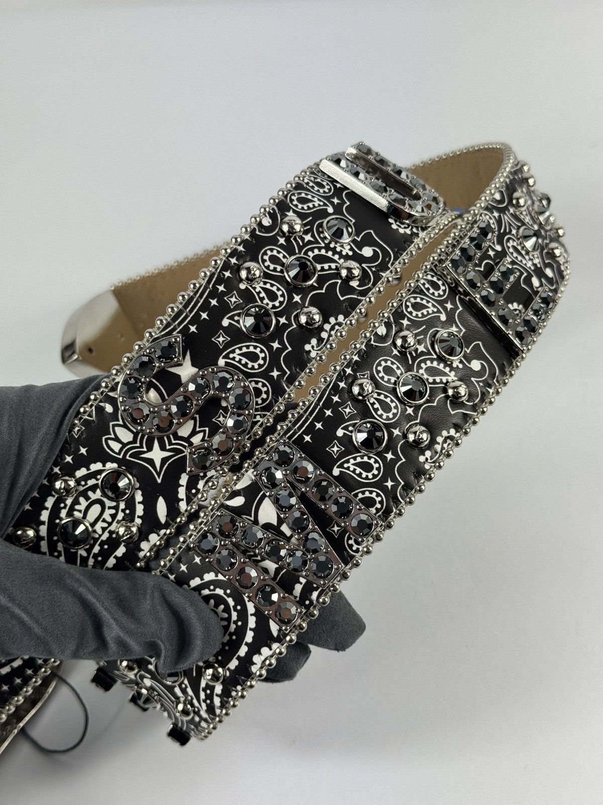 Supreme SUPREME X B.B. SIMON STUDDED CRYSTAL BELT Size ONE SIZE - 9 Thumbnail