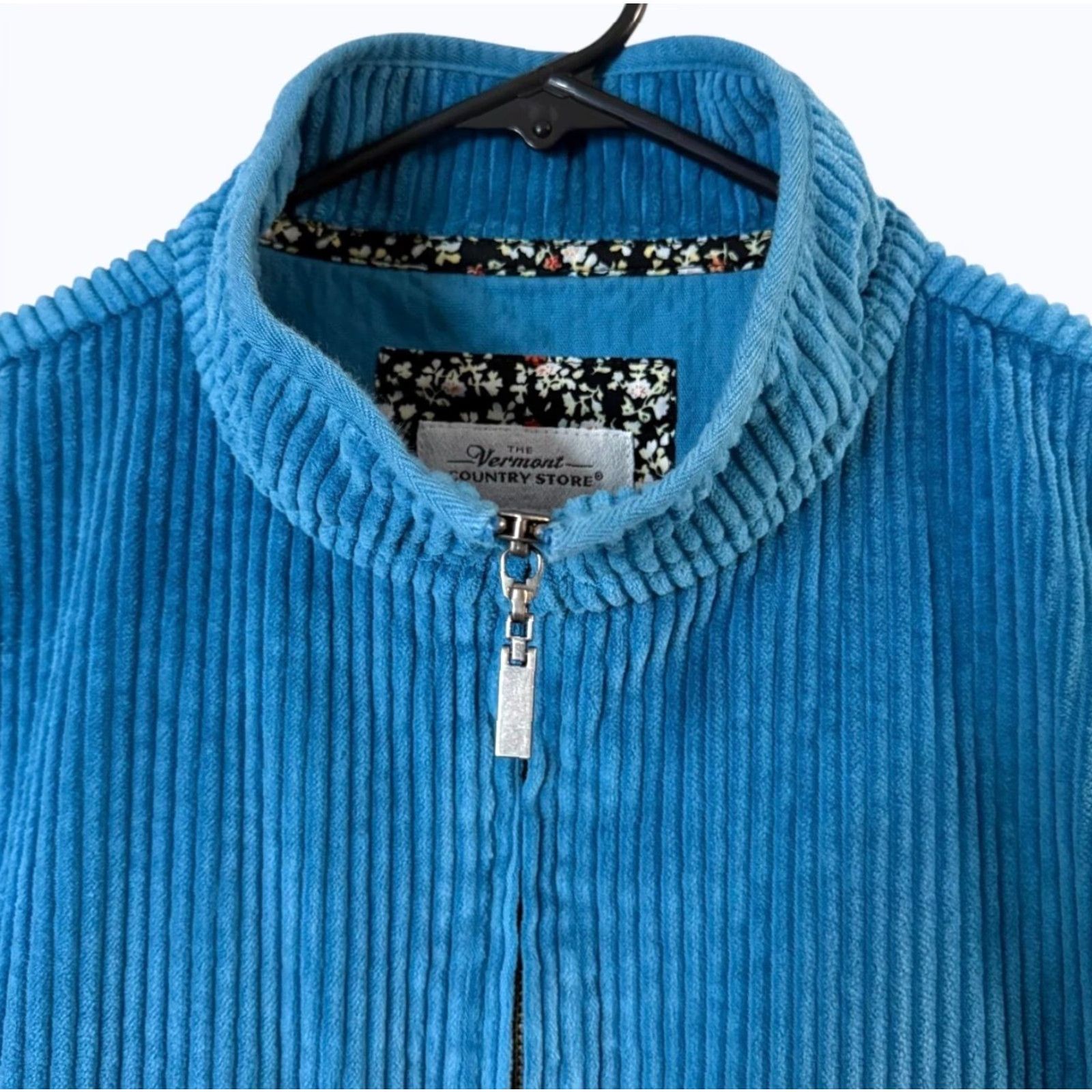 Vintage Vermont Country Club Vest Corduroy Blue L Women Size L / US 10 / IT 46 - 5 Thumbnail