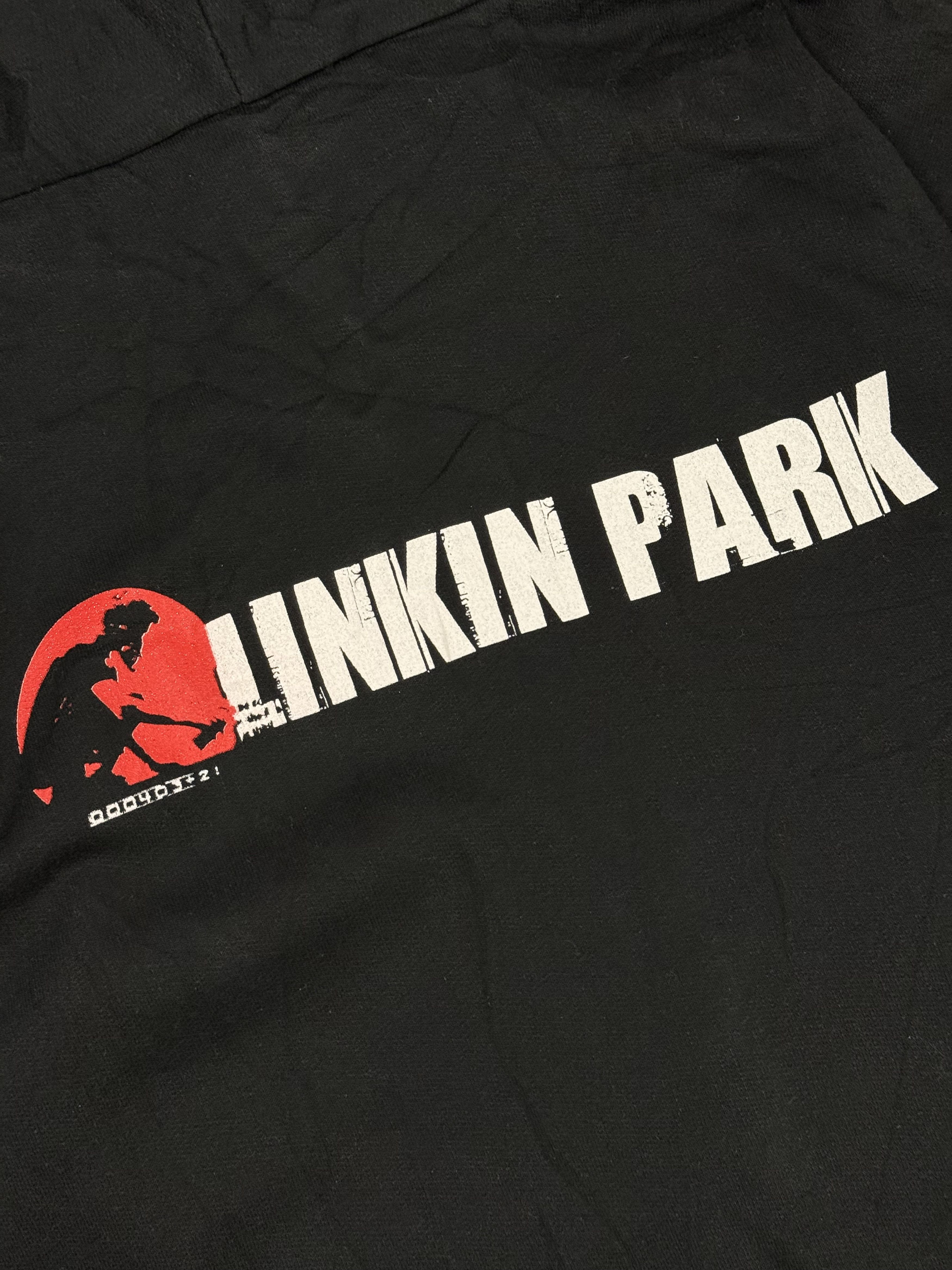 Vintage Vintage 90s Linkin Park Logo Band Hoodie Black Size US M / EU 48-50 / 2 - 7 Thumbnail