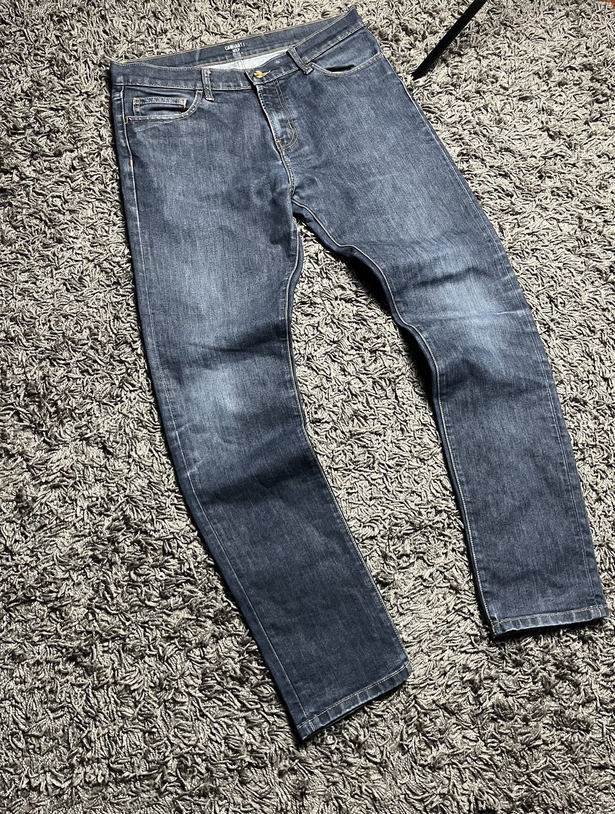 Carhartt Wip Carhartt WIP Rebel Slim Tapered Jeans - Indigo - 33/34 Size US 33 - 1 Thumbnail