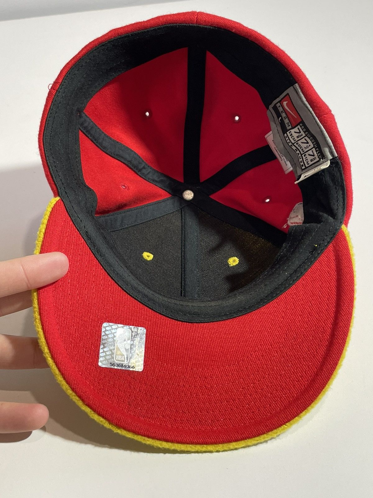 Nike × Vintage Atlanta Hawks Nike Vintage Y2k Streetwear 5 Panel Wool Cap Size 42 - 7 Thumbnail