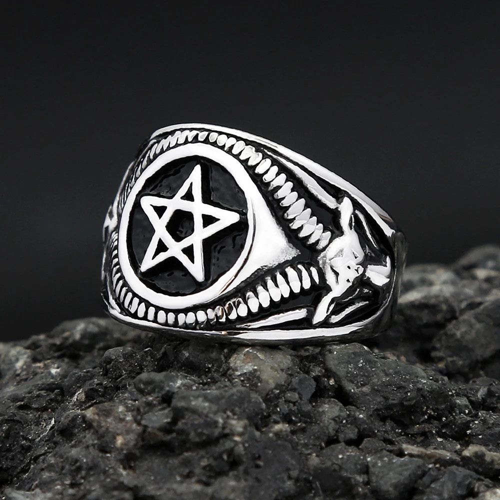 Jewelry Pentagram Ring Size ONE SIZE - 5 Thumbnail