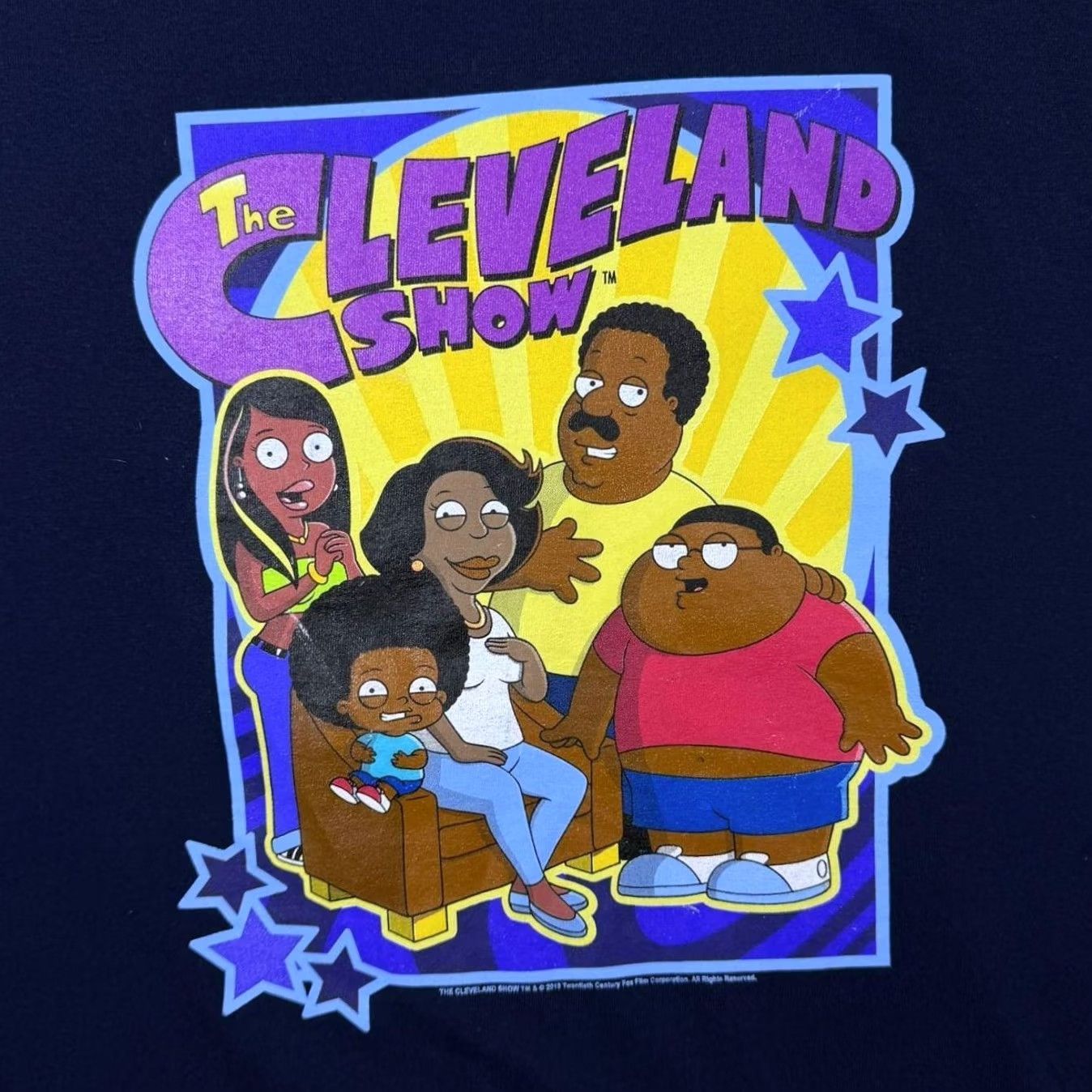 Gildan The Cleveland Show (2010) Animated Cartoon TV Show Graphic Navy Blue T-Shirt Large Mens Regular Short Sleeve Cotton Gildan Size US L / EU 52-54 / 3 - 4 Thumbnail