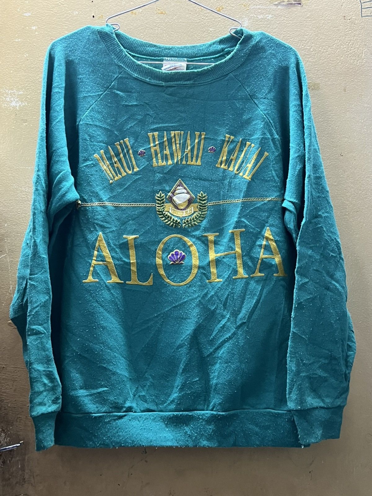 Hanes Hanes vintage 90s sweater aloha hawaii embroidered Size US M / EU 48-50 / 2 - 1 Thumbnail