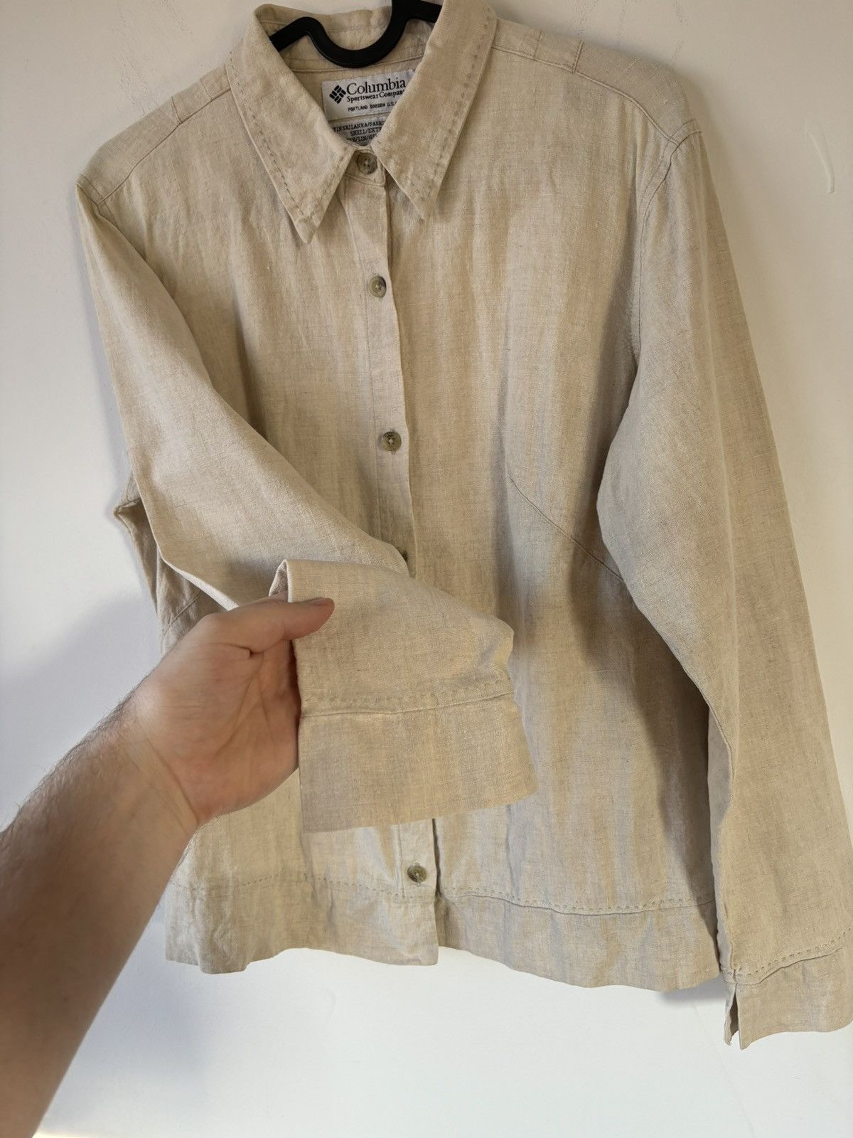 Columbia × Vintage Vintage Columbia Linen Shirt Size S / US 4 / IT 40 - 7 Thumbnail