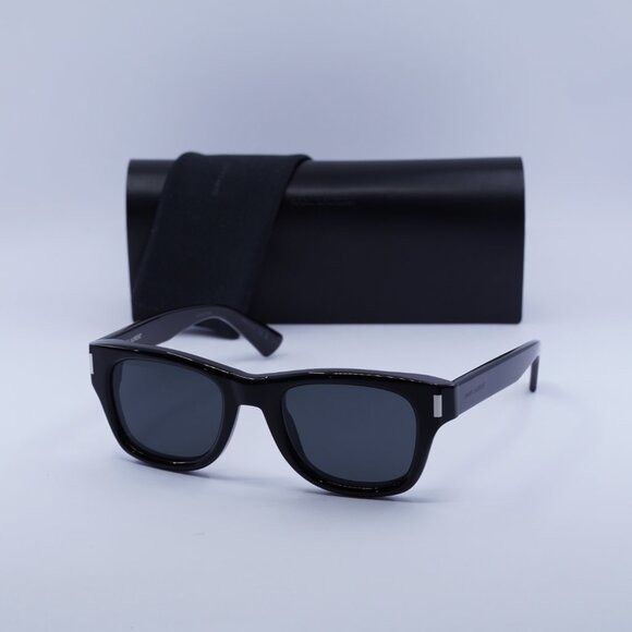 Saint Laurent Paris 🕶️ New Saint Laurent SL801 001 Sunglasses - Shiny Black Size ONE SIZE - 1 Thumbnail