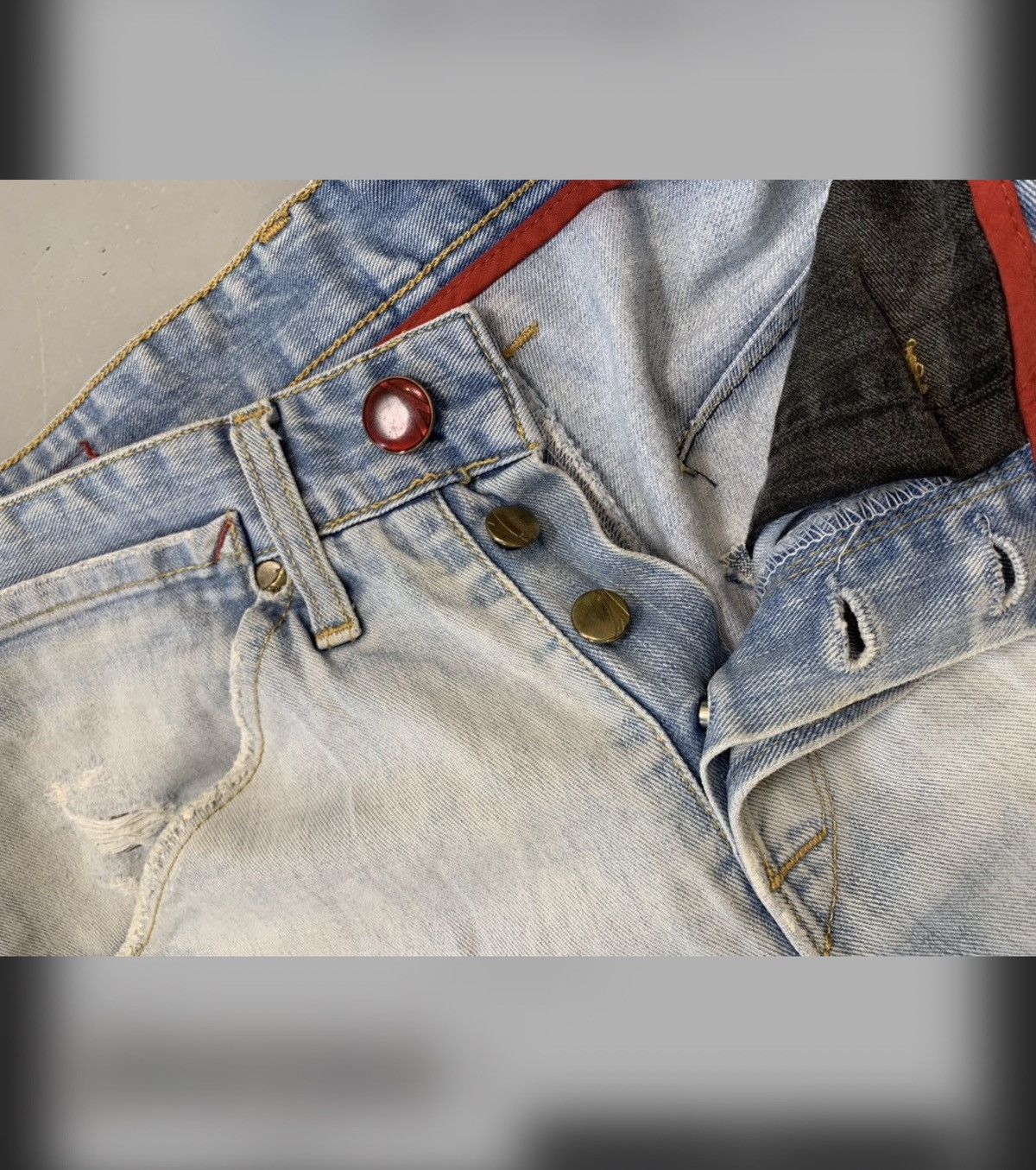 Levi's Vintage Levi’s engineer jeans denim Size US 30 / EU 46 - 4 Thumbnail