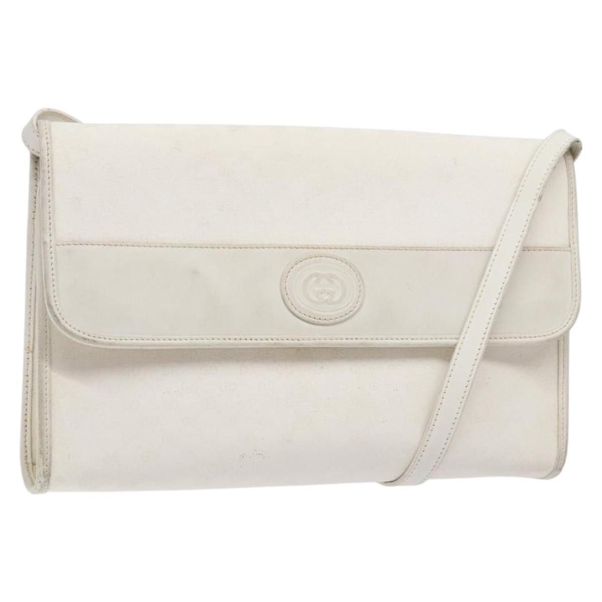 Gucci GUCCI Micro GG Supreme Shoulder Bag Pvc White Gold 004 58 Size ONE SIZE - 1 Thumbnail