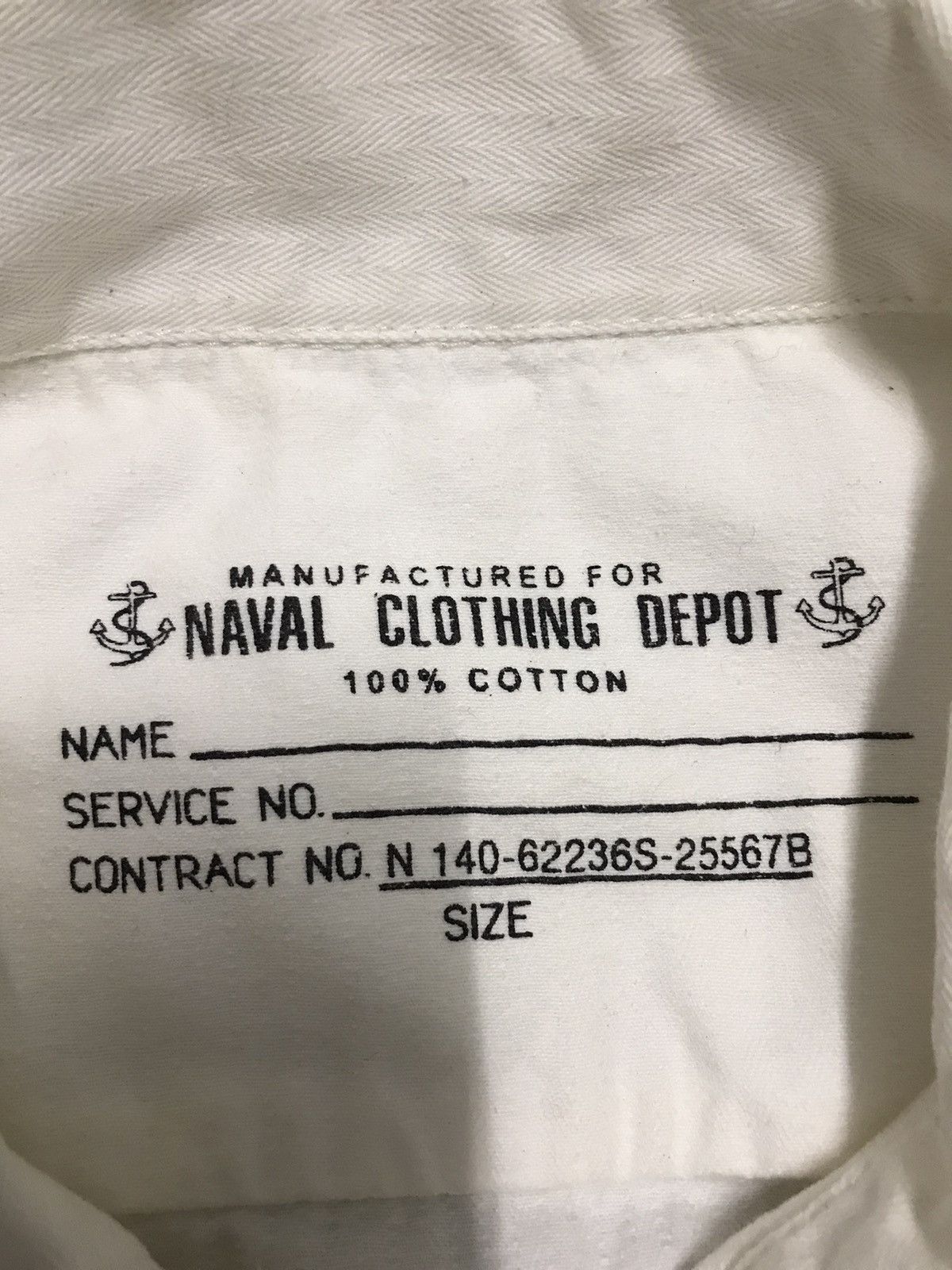 Naval Clothing Factory Naval clothing Depot Reproduction Vintage Tees Size US M / EU 48-50 / 2 - 9 Thumbnail